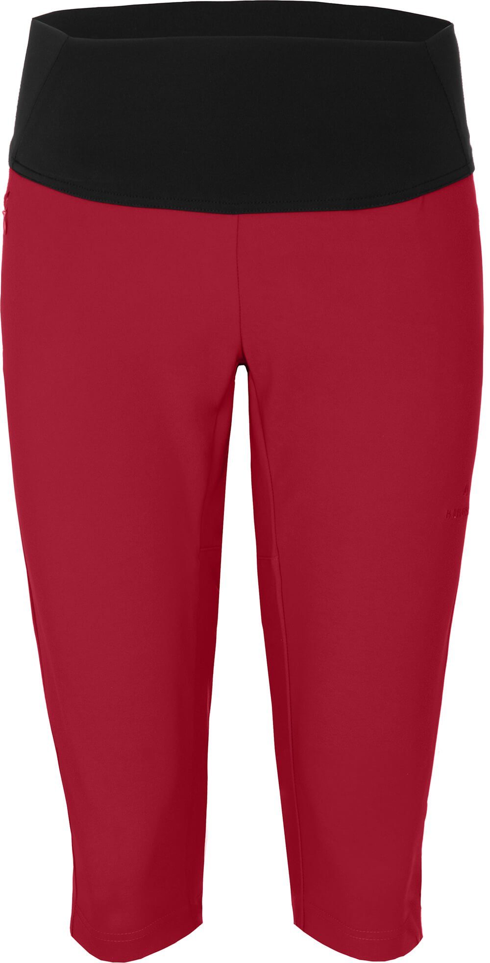 Bergson Outdoorhose TIKEN Capri (tight) Damen 3/4 Outdoor Leggings, elastisch, schnelltrocknend, Normalgrößen, rot