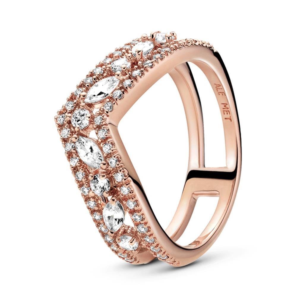 Pandora Fingerring Wishbone Ring für Damen, PANDORA ROSE