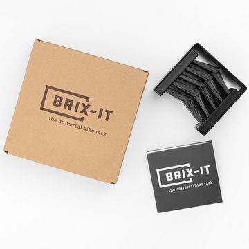 BRIX-IT Fahrradwandhalterung BRIX-IT (mit Montagematerial und Anleitung), Wandhalterung für Fahrräder und E Bikes Fahrradwandhalterung universal