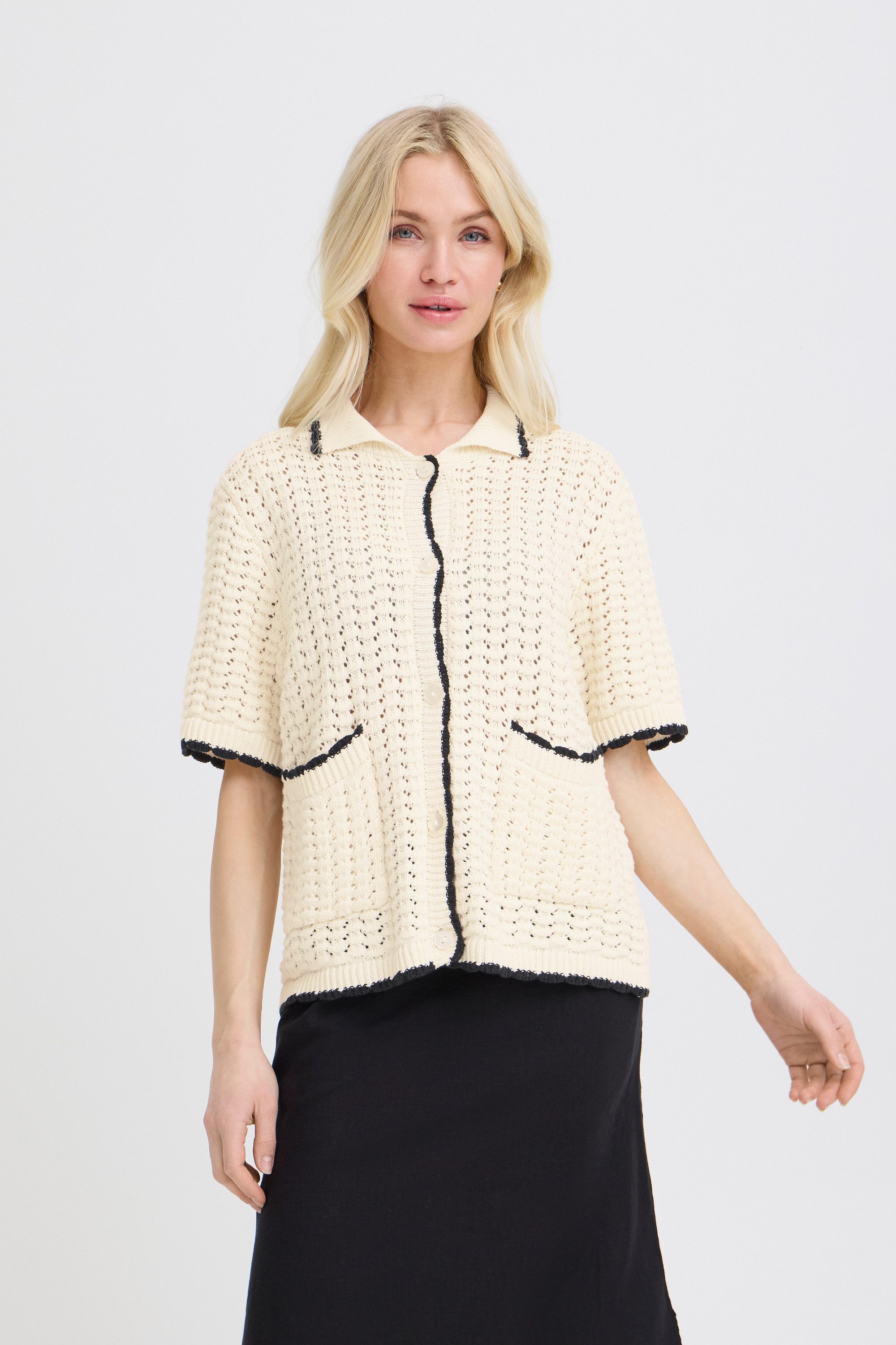 b.young Cardigan Kurzarm-Bluse BYMUNO