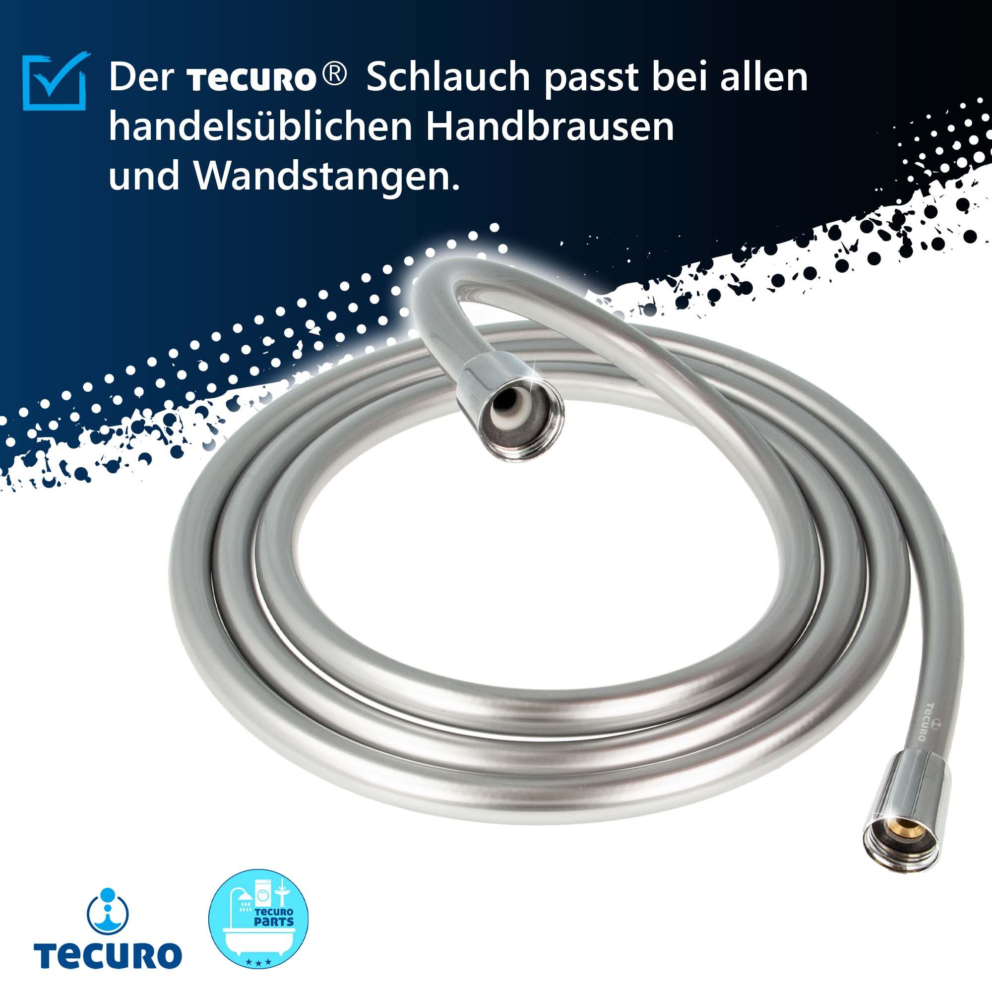 tecuro Brauseschlauch PREMIUM Brauseschlauch silberglatt - günstig online kaufen