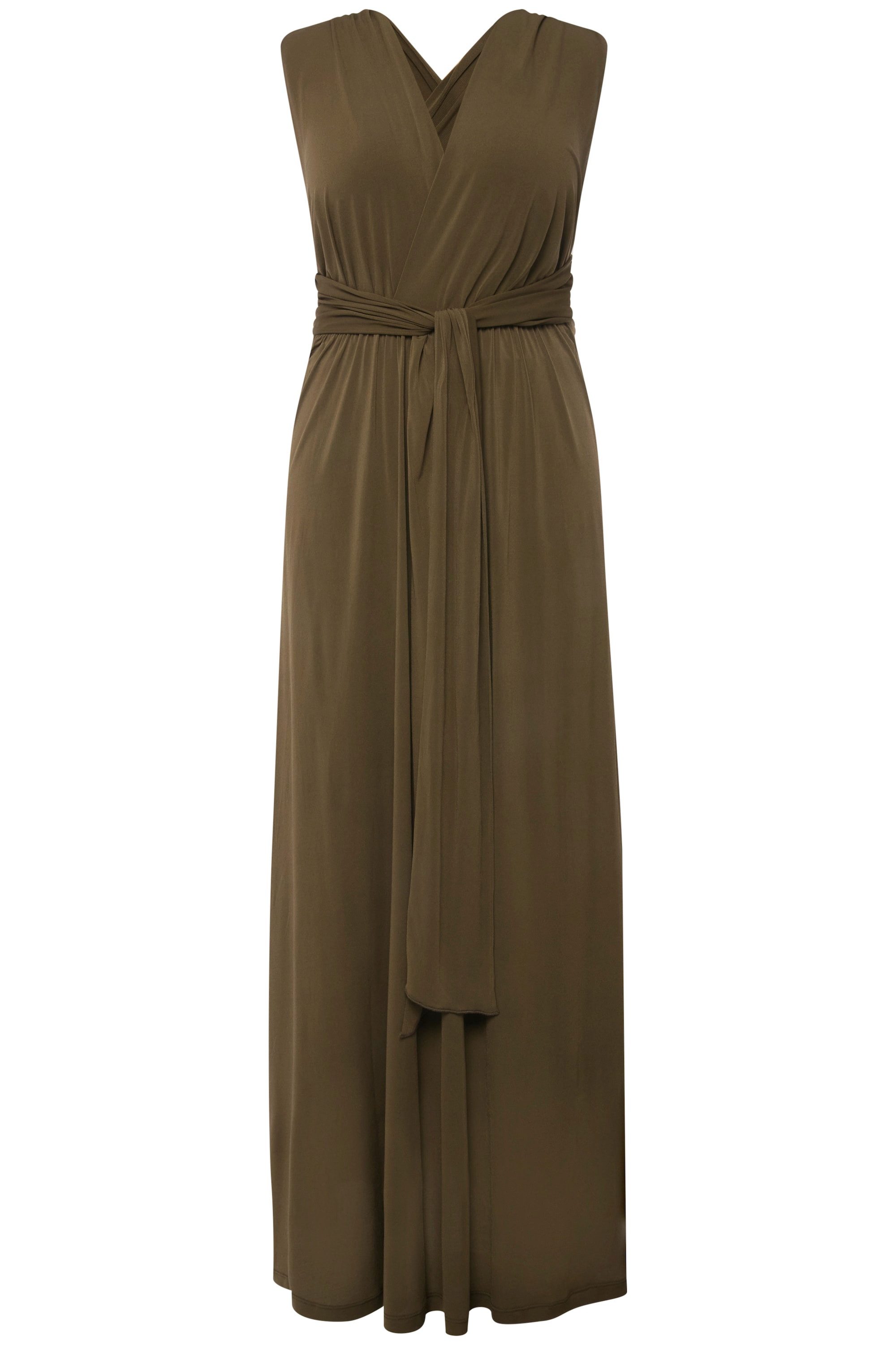 Studio Untold Maxikleid Jersey-Wickelkleid Maxilänge Rock günstig online kaufen
