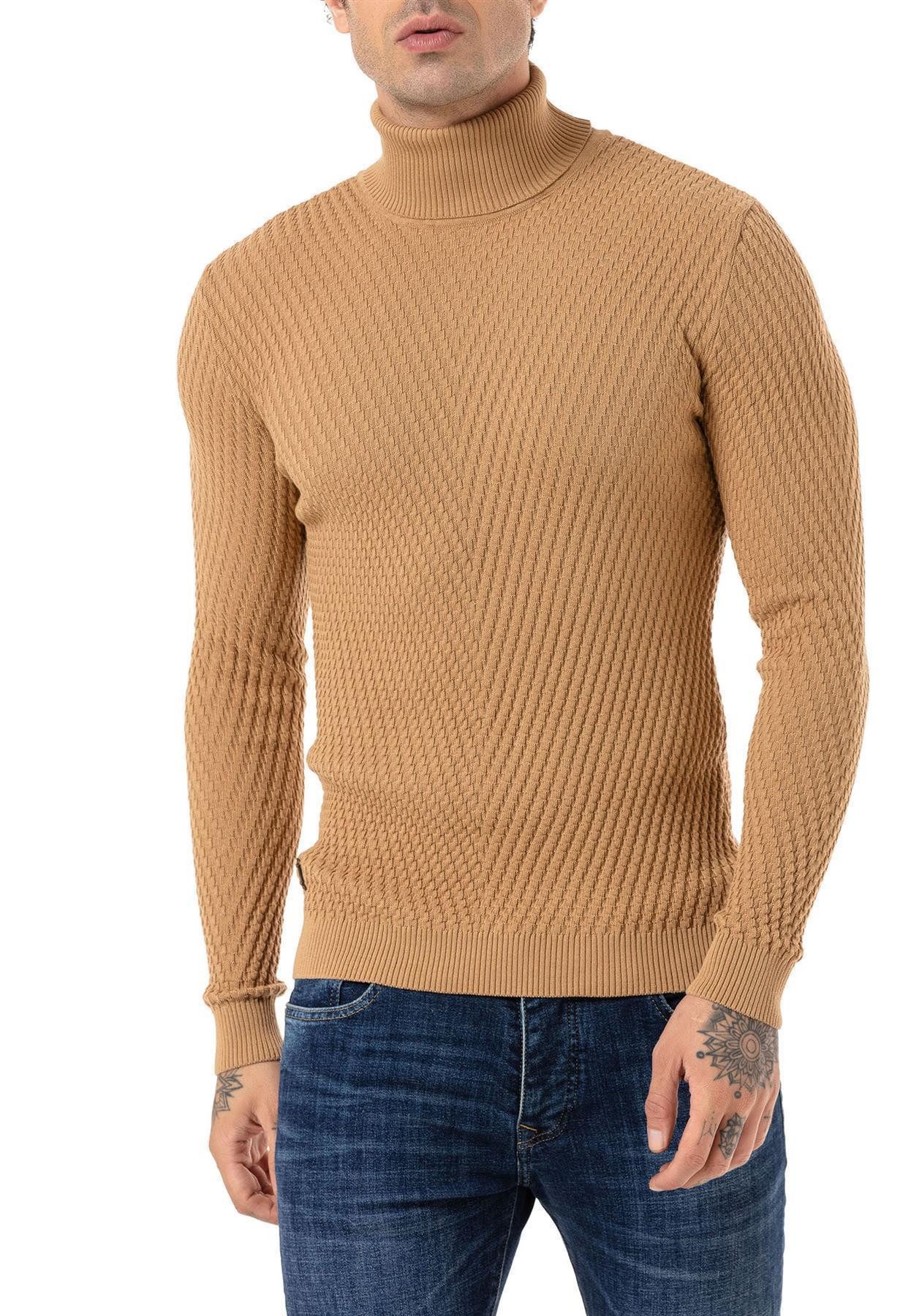 RedBridge Strickpullover Red Bridge Herren Pullover Rollkragen Strickpullov günstig online kaufen