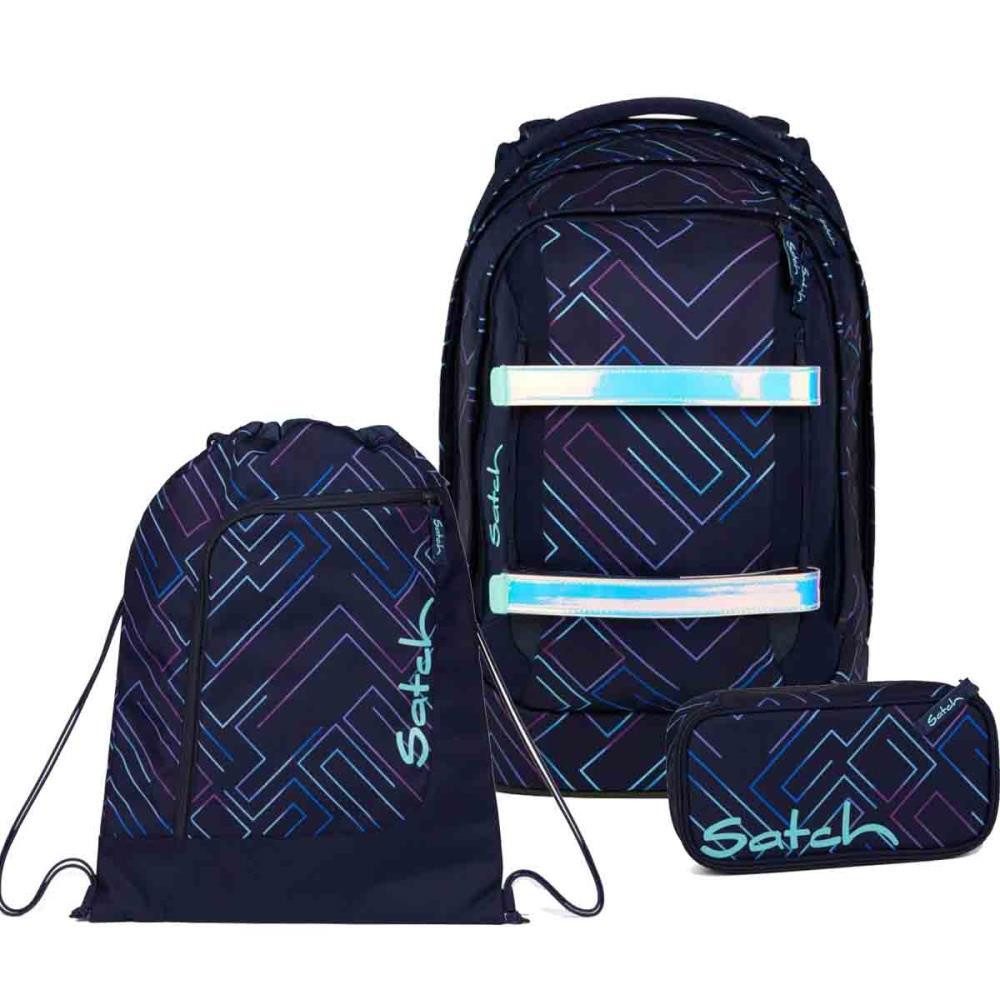 Satch Schulrucksack Pack (3tlg., inkl. Schlamperbox und Sportbeutel)