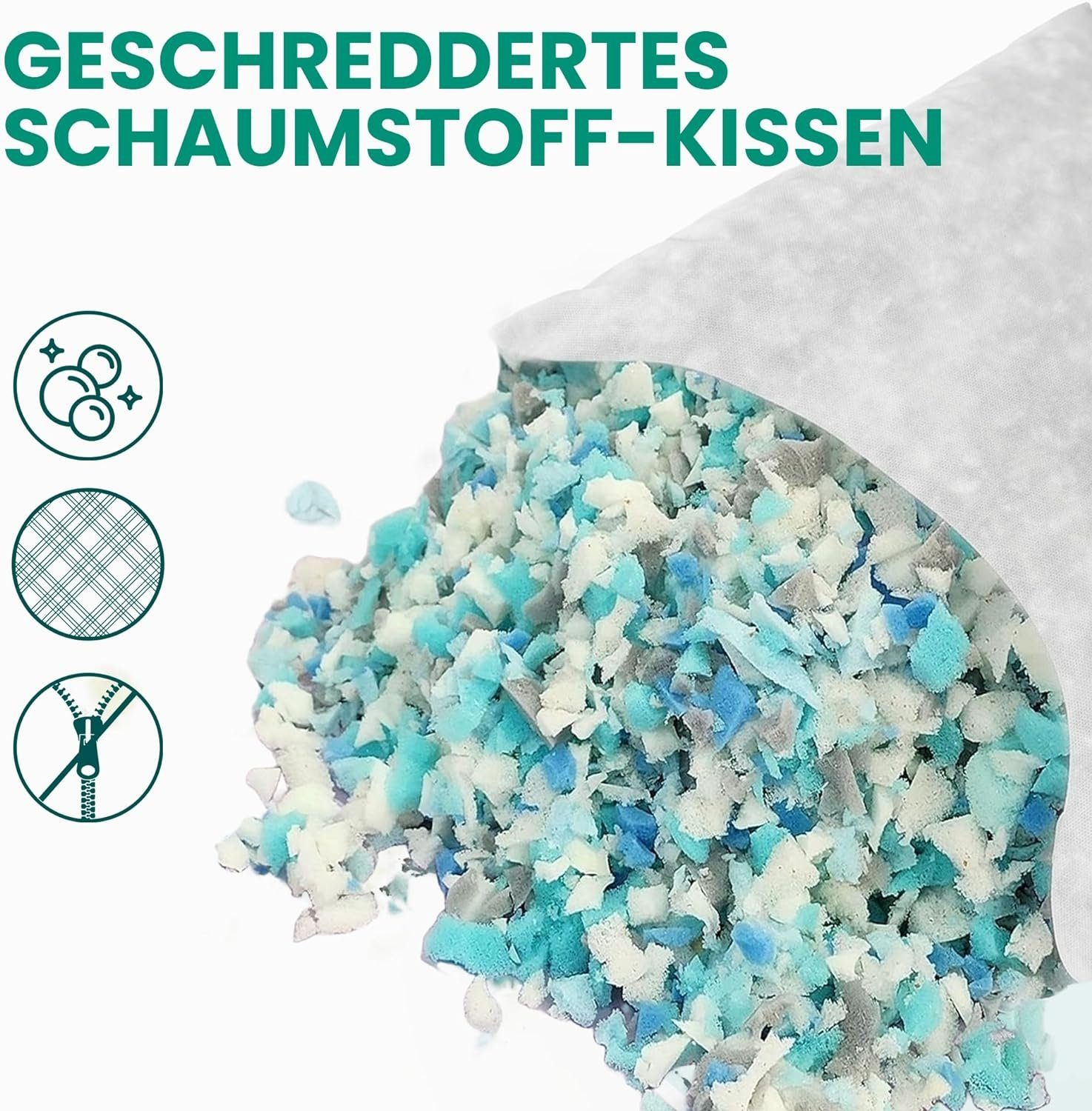 Goliez Kopfkissen Kissenfüllung 2er Set Kopfkissen Innenkissen Dekokissen Sofakissen