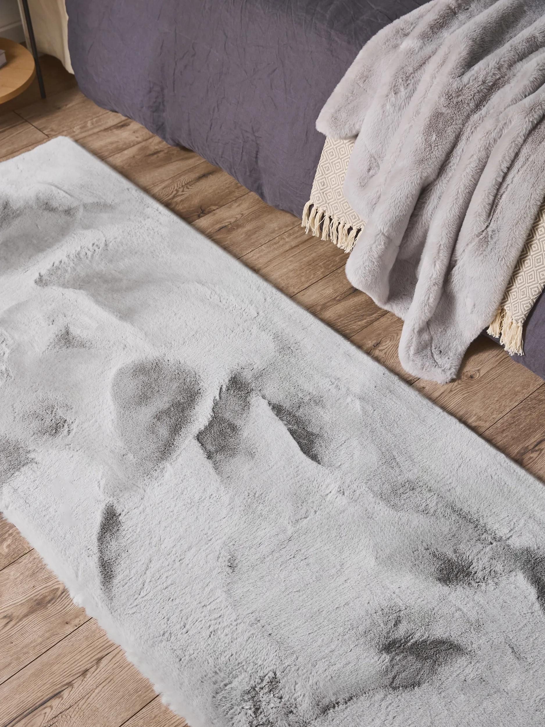 benuta Fellteppich Dave, rechteckig, Höhe: 21 mm, Teppich Wohnzimmer, Schlafzimmer, Esszimmer, Flur, Kunstfaser, Cozy