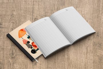 MuchoWow Notizbuch Kinder - Pastell - Vintage - Farben, Journal, Merkzettel, Tagebuch, Notizheft, A5, 98 Seiten, Haushaltsbuch