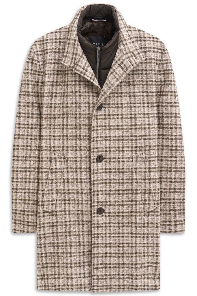 bugatti Wollmantel 821428-84239 mit Karo Dessinierung günstig online kaufen