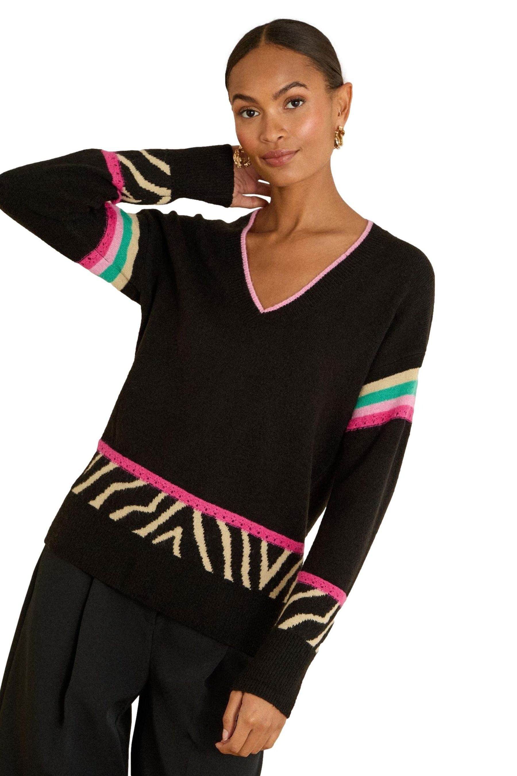 Love & Roses V-Ausschnitt-Pullover Love & Roses Strickpullover, Petite (1-t günstig online kaufen