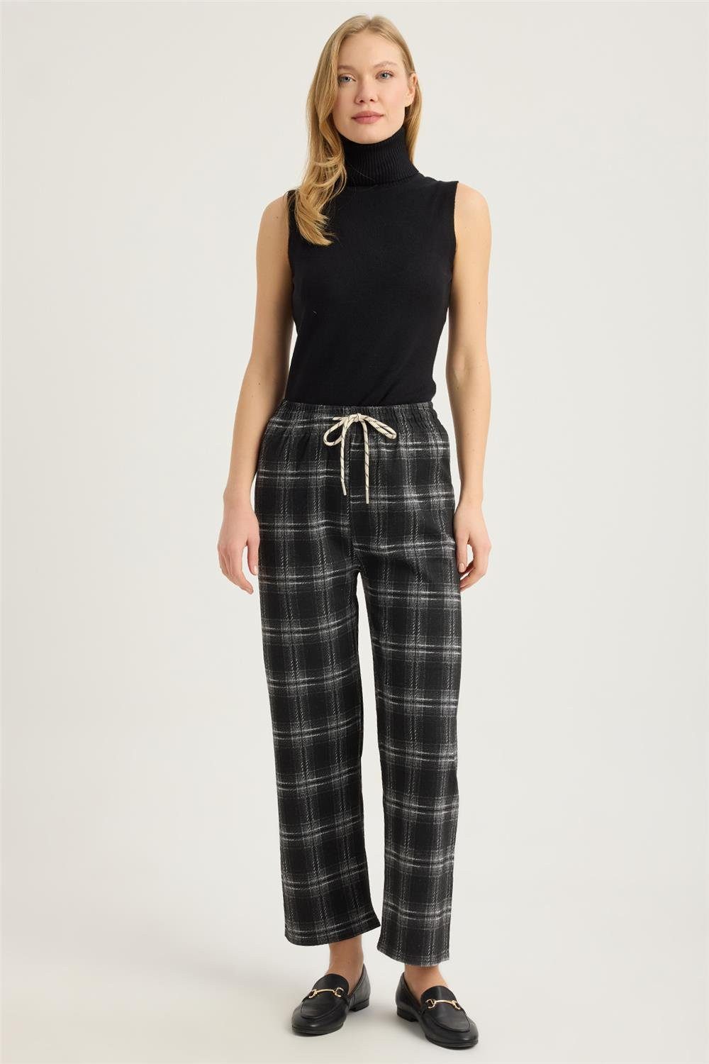 Bequeme Jeans Karohose
