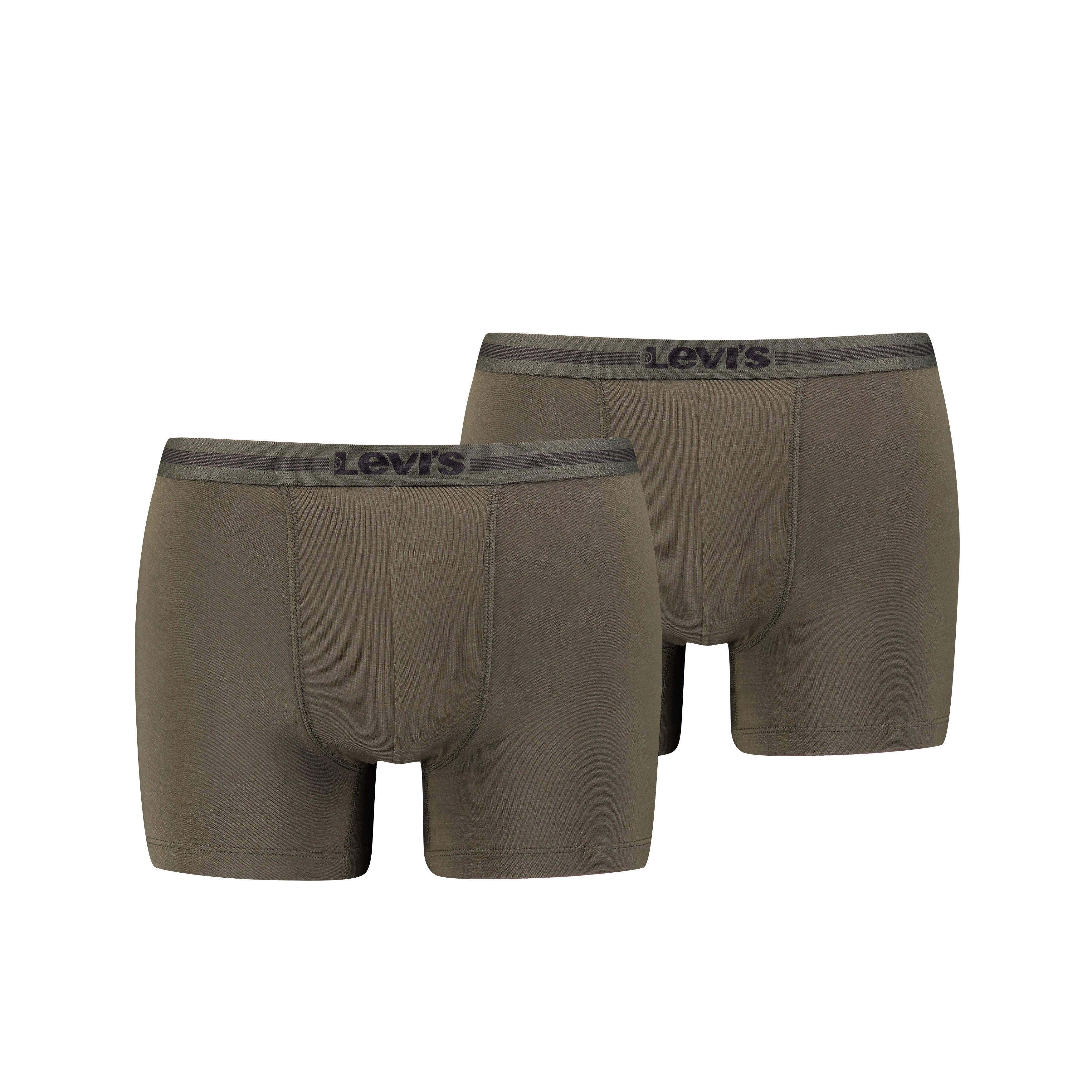 Levi's® Boxershorts LEVIS MEN TENCEL BOXER BRIEF 2P (Packung, 2-St., 2er Pack) mit breitem Logobund