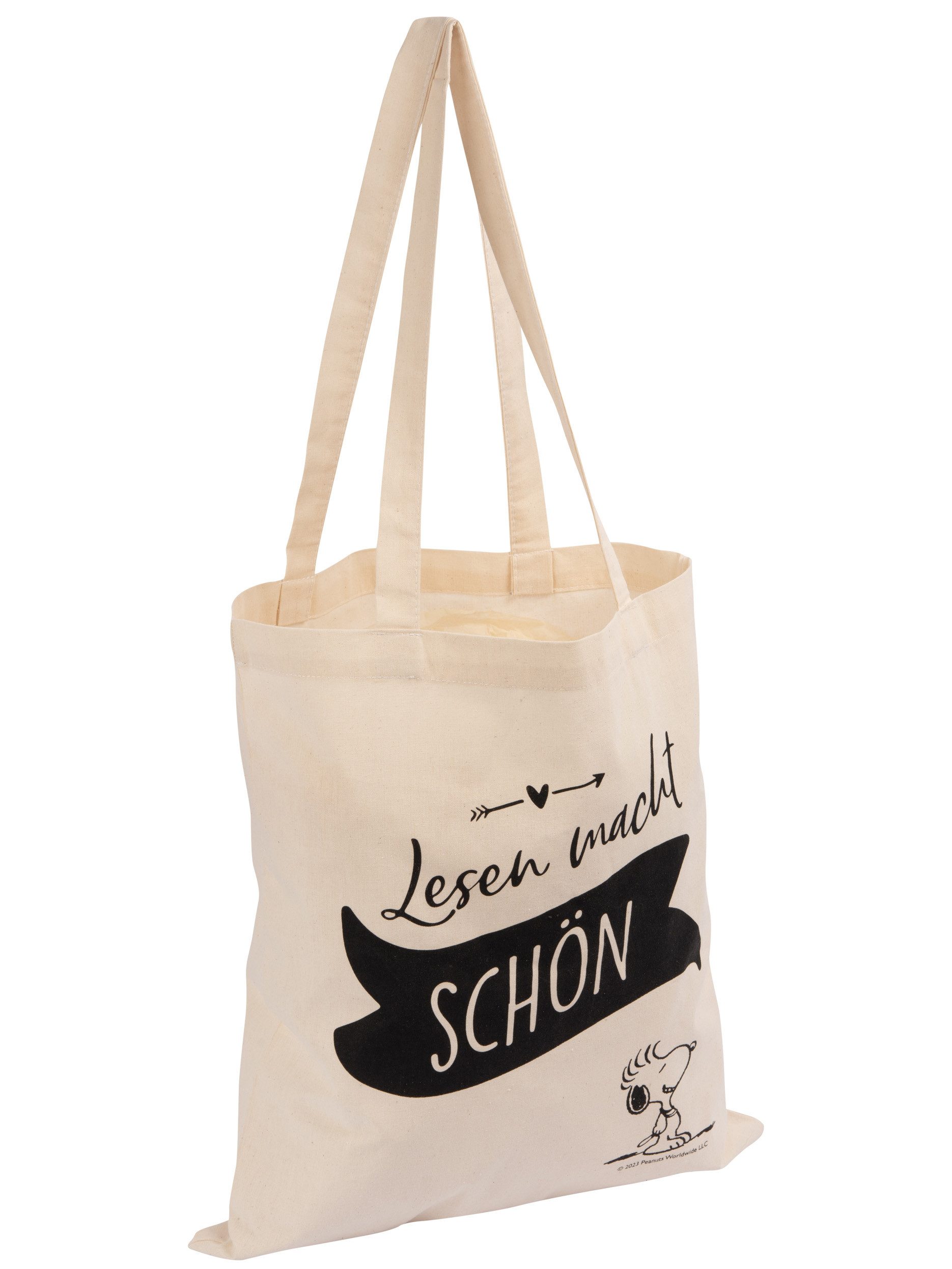 United Labels® Tragetasche Peanuts Snoopy - Lesen macht schön