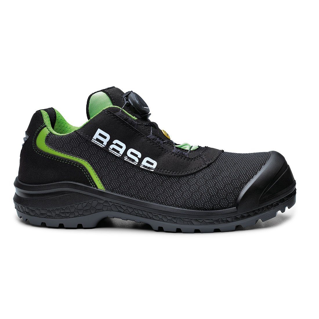 Base Footwear Sicherheitsschuhe B0822 S1P ESD mit Schutzkappe Sicherheitsschuh ESD - Schutz elektronischer Geräte vor Entladung, 100 % metallfrei, Schutzkappe 200 Joule, Durchtrittsicher, Spezialdrehverschluß | Sicherheitsschuhe