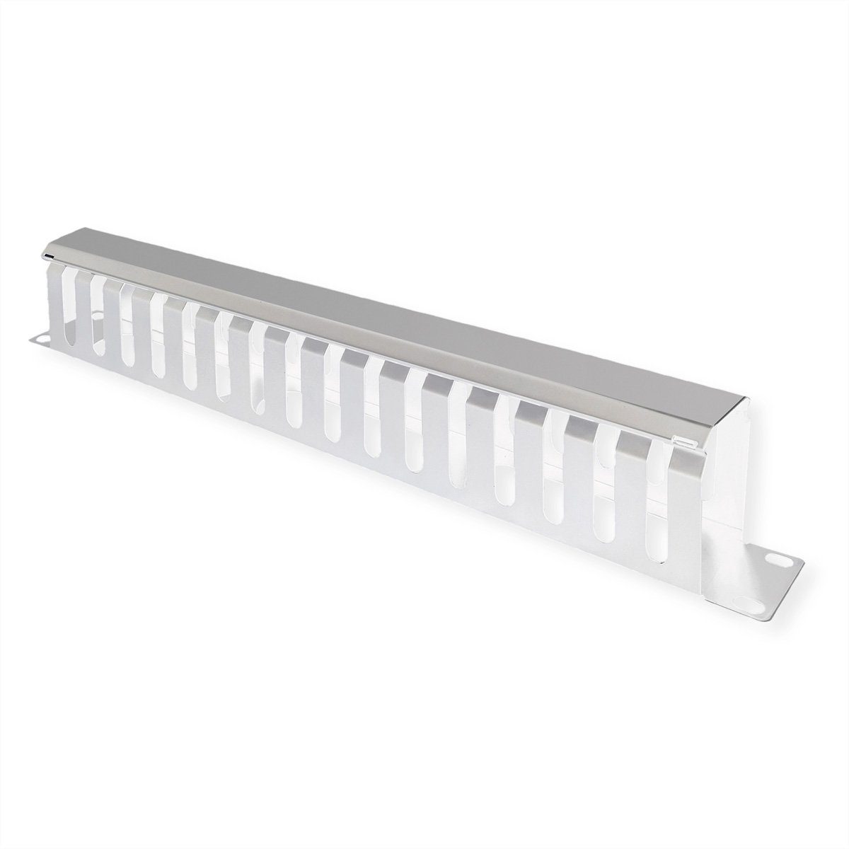 Netzwerkschrank 19"-Frontplatte 1 HE mit Rangierkanal 40 x 80 mm