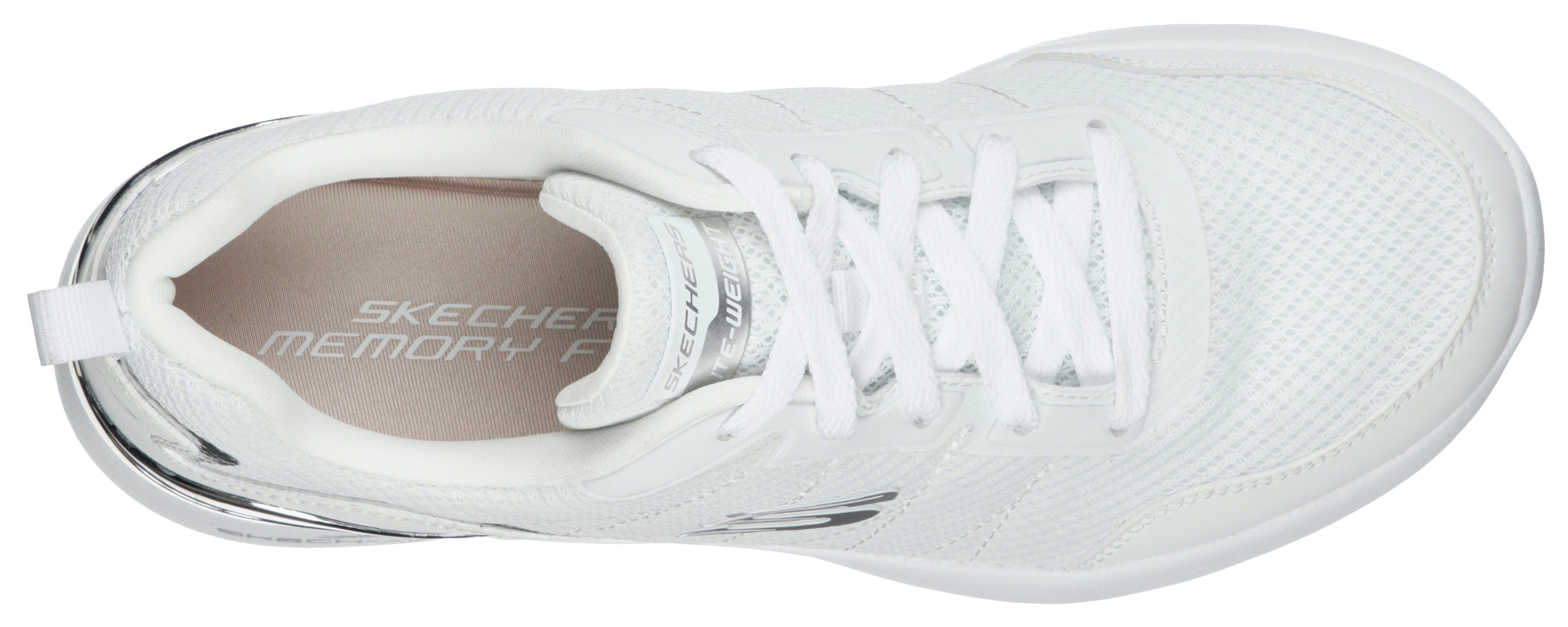 DYNAMIGHT Metallic-Details Skechers mit SKECH-AIR Sneaker weiß