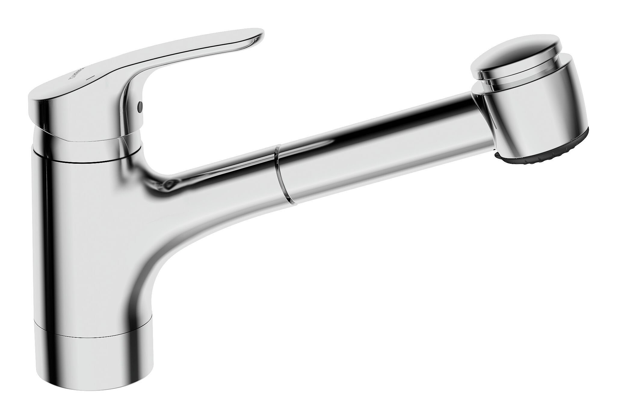 HANSA Küchenarmatur Hansamix Einhand-Einlochbatterie f. offene Heißwasserbereiter Geschirrbrause