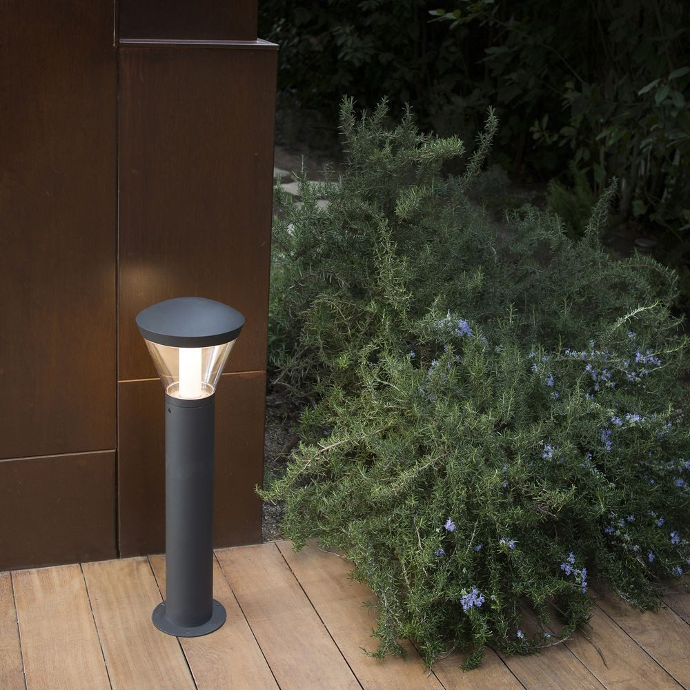 Faro Außen-Stehlampe LED Wegeleuchte Shelby aus Aluminium in Grau 630 mm, LED