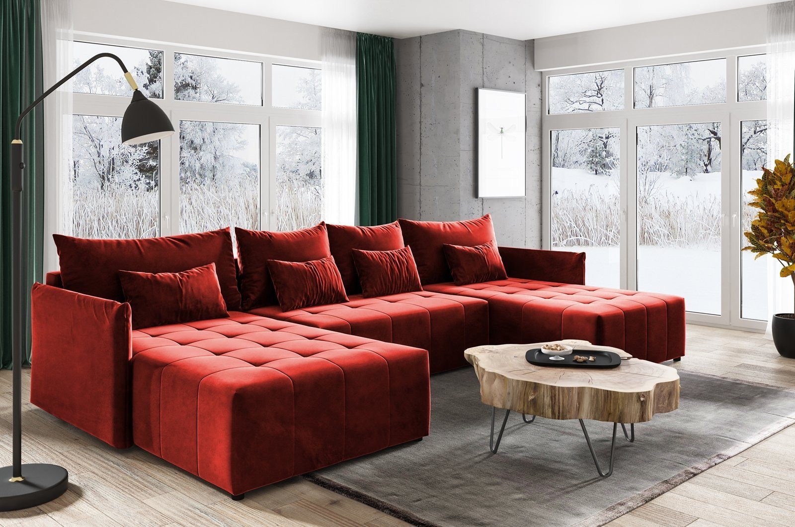 Beautysofa Ecksofa Schlaffsofa Ben U mit günstig online kaufen