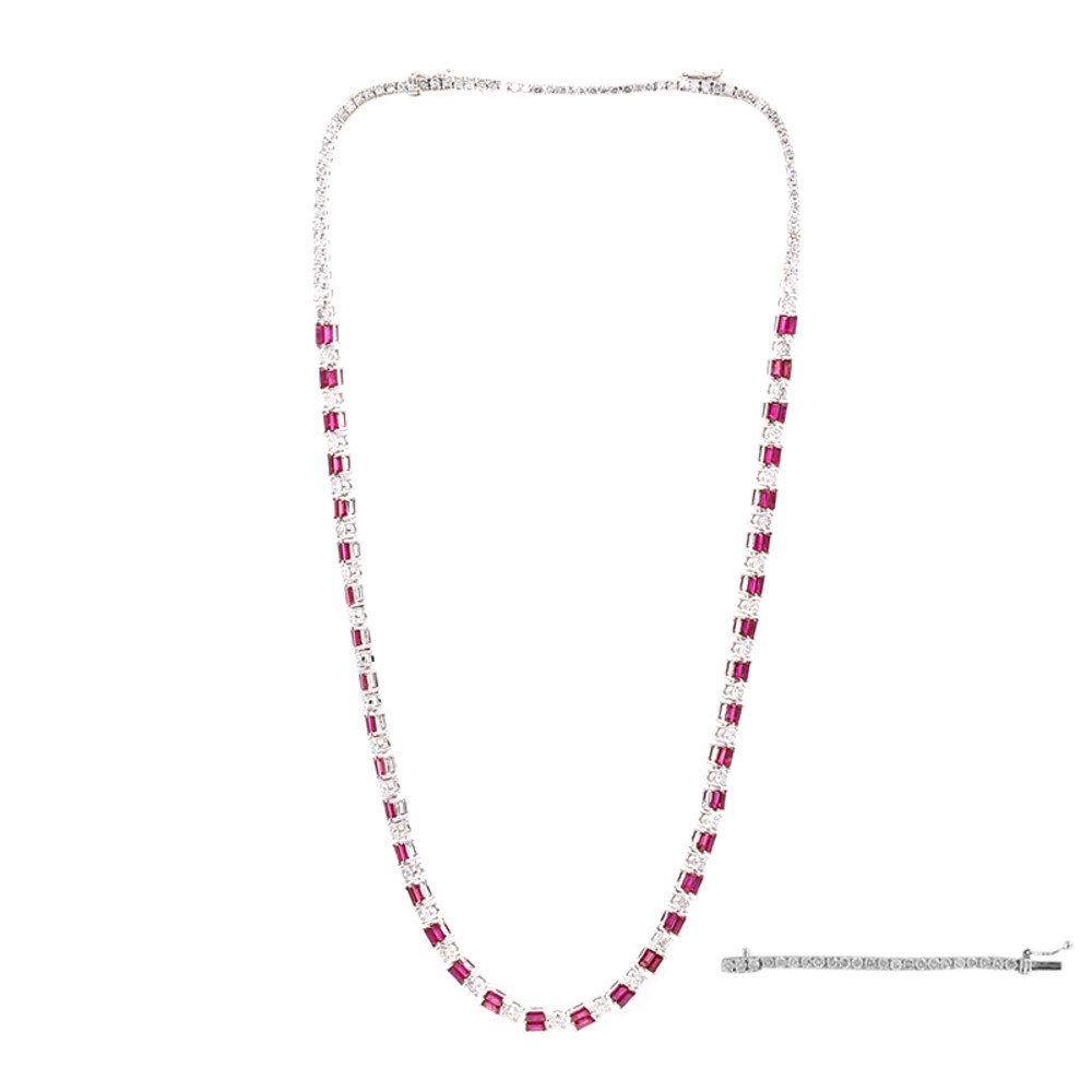 Cavill Goldkette Cavill AAA-Mosambik Rubin Goldcollier günstig online kaufen