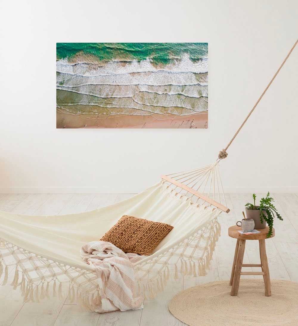 Komar Leinwandbild Day at the Beach - Größe 60 x 90 cm, Natur (1 St), Keilrahmenbild mi Echtholzrahmen