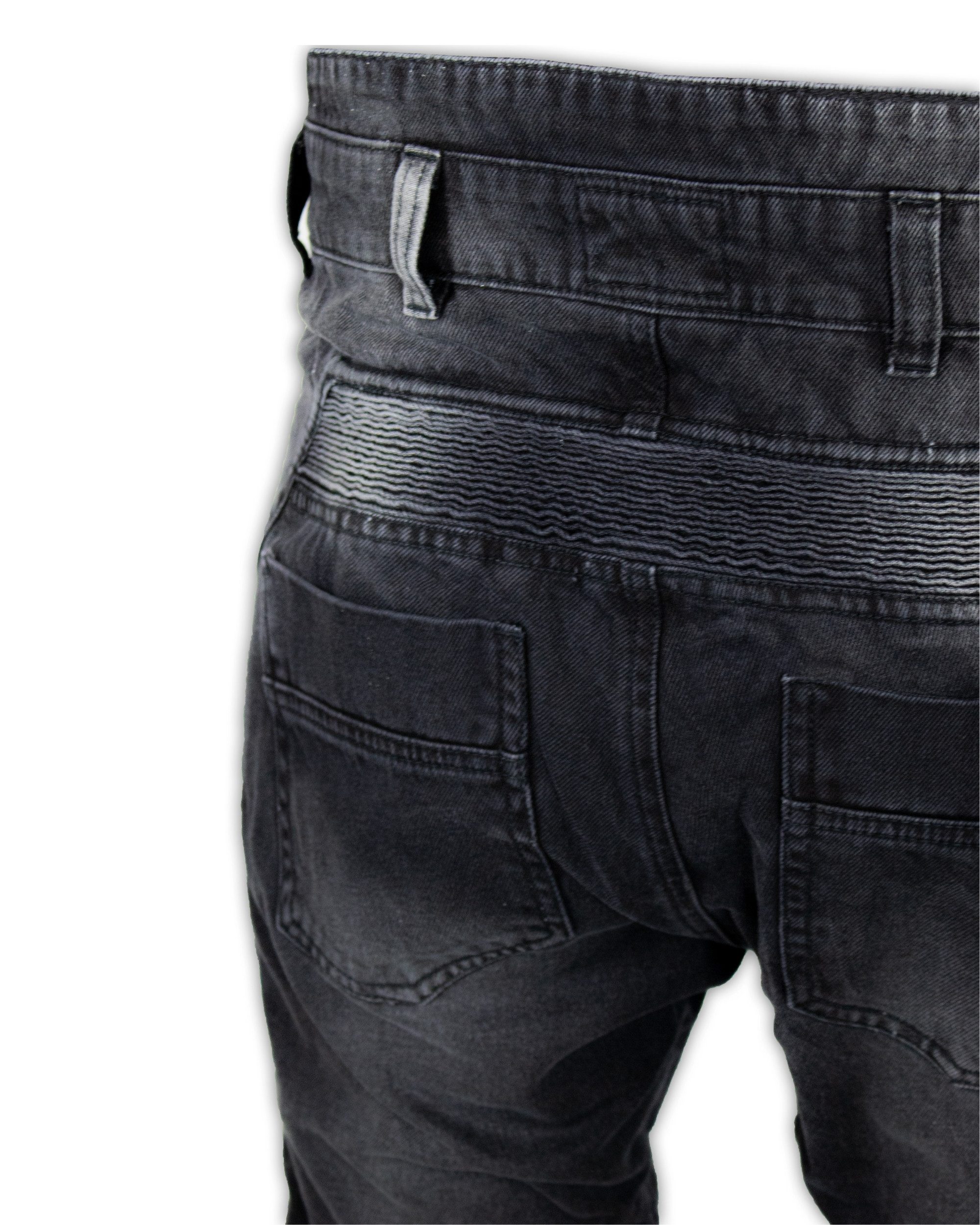 MDM Motorradhose Motorradhose Herren Motorradjeans Grau mit Protektoren, Aramid Motorradjeans Herren mit Aramid Verstärkung – Bild 5 von 5