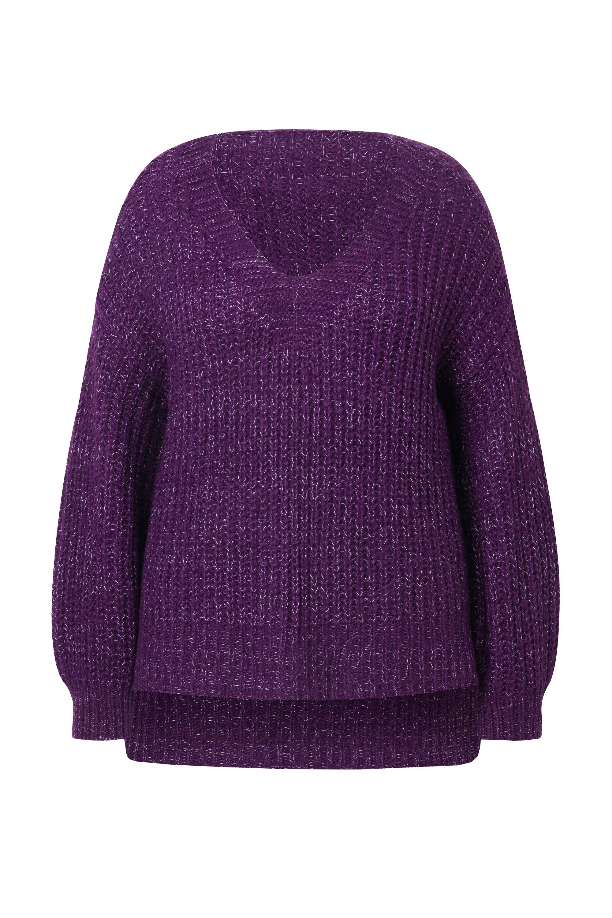 Janet & Joyce Strickpullover Pullover oversized V-Ausschnitt günstig online kaufen