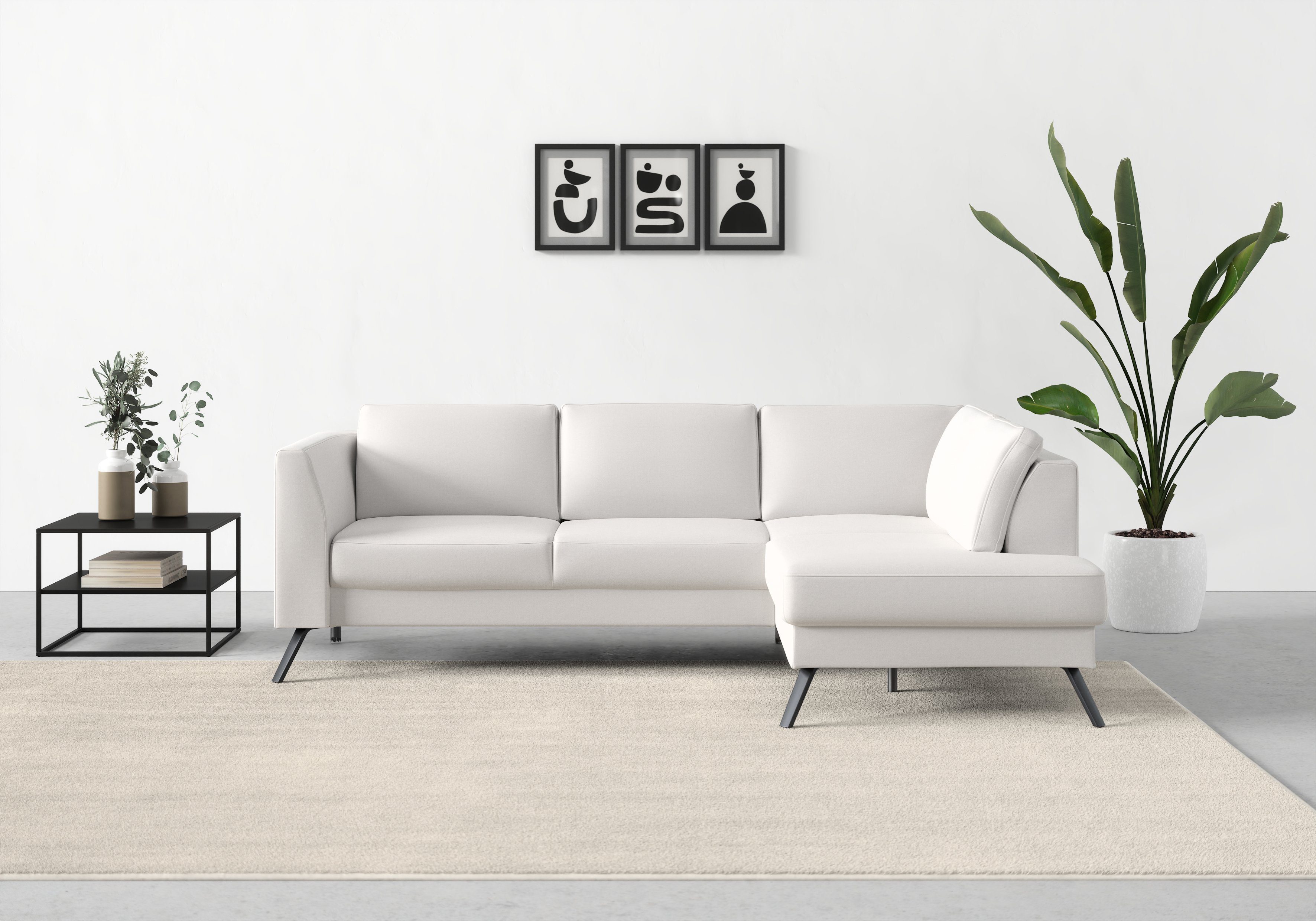 Ecksofa sit&more Sitztiefenverstellung Federkern Lindholm, und mit