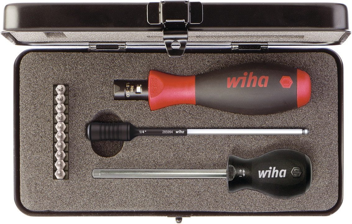 Wiha Drehmomentschlüssel Drehmomentschraubendrehersatz 2852 S10 13-tlg.1-5 Nm einstellb.WIHA