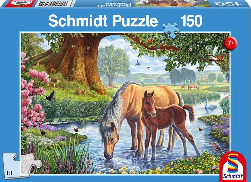 Schmidt am Puzzle Puzzleteile Pferde Puzzle 150 56161, Bach Schmidt Teile 150 Kinder Spiele Spiele