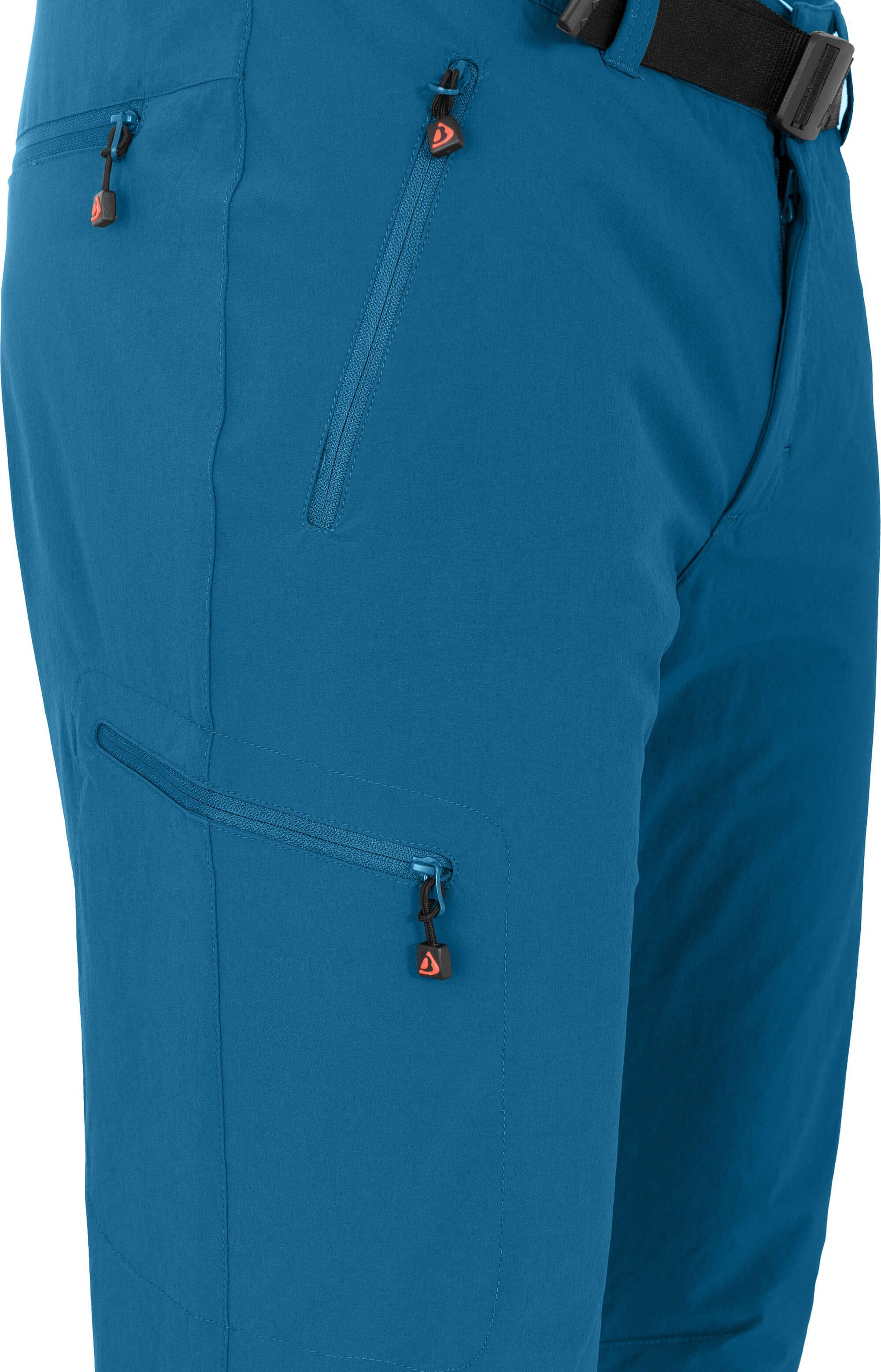 Herren Bergson ALASKO warm, gefüttert, Outdoorhose elastisch, Saphir Normalgrößen, blau Wanderhose, Winter