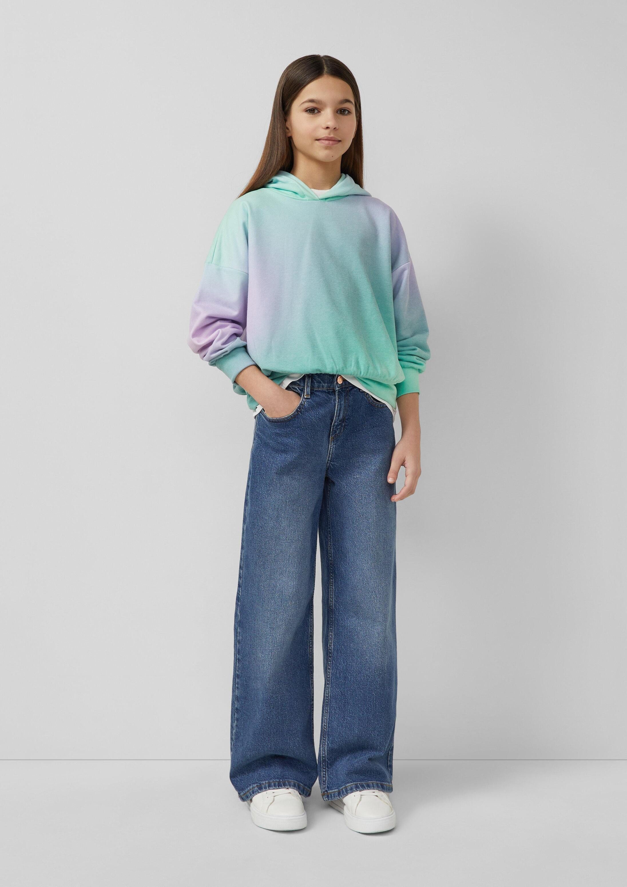 s.Oliver Sweatshirt Sweatshirt Oversized-Sweatshirt mit Farbverlauf