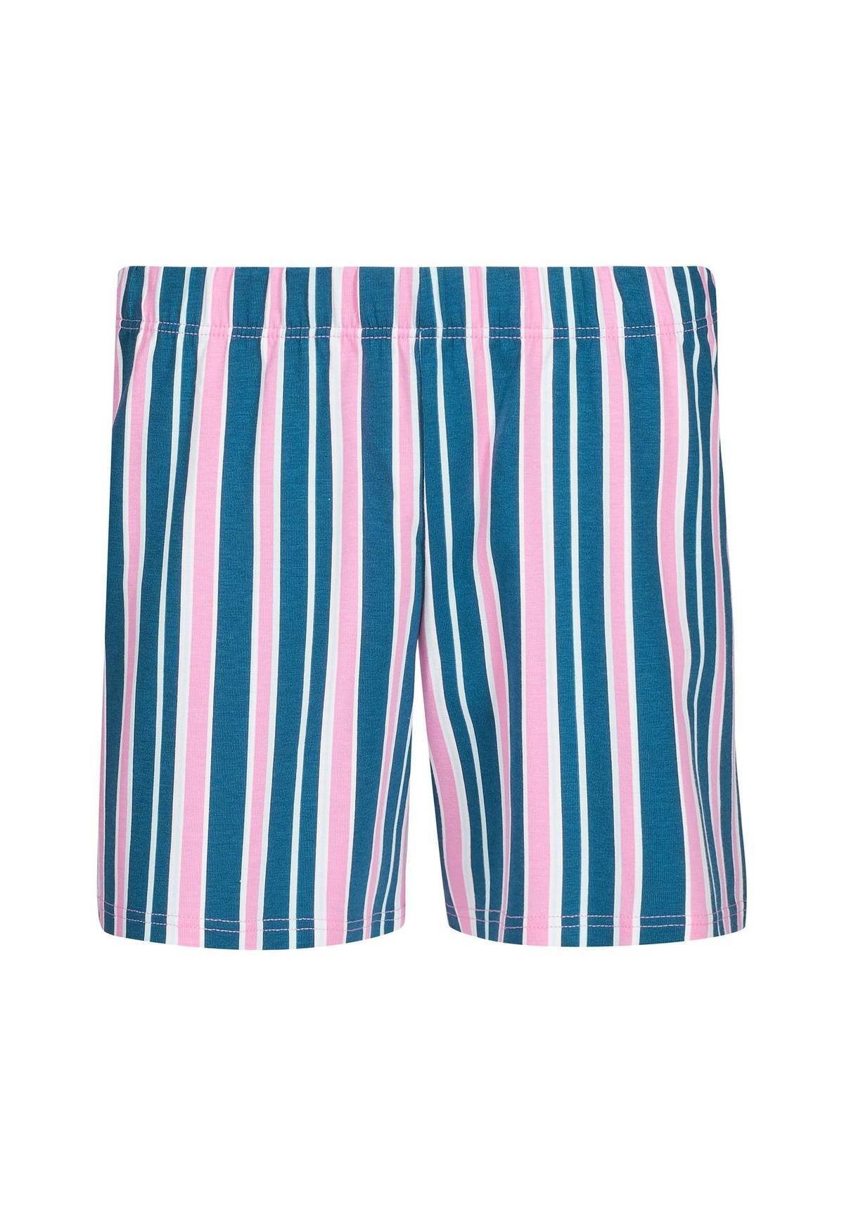 Mädchen Kinder, Pink/Blau Schlafanzug Set Pyjama kurz, 2-tlg. - Skiny