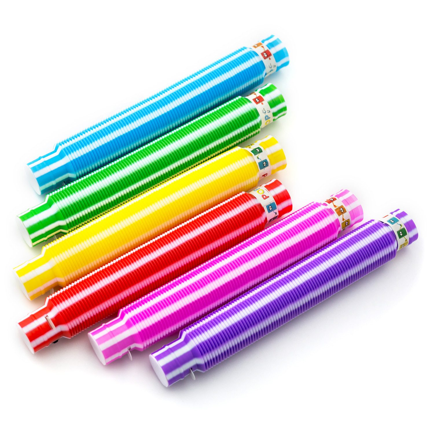 PRECORN Knicklicht LED Pop Tubes Fidget Toys Set - Kindergeburtstag Deko, 6 Цвета(ов)