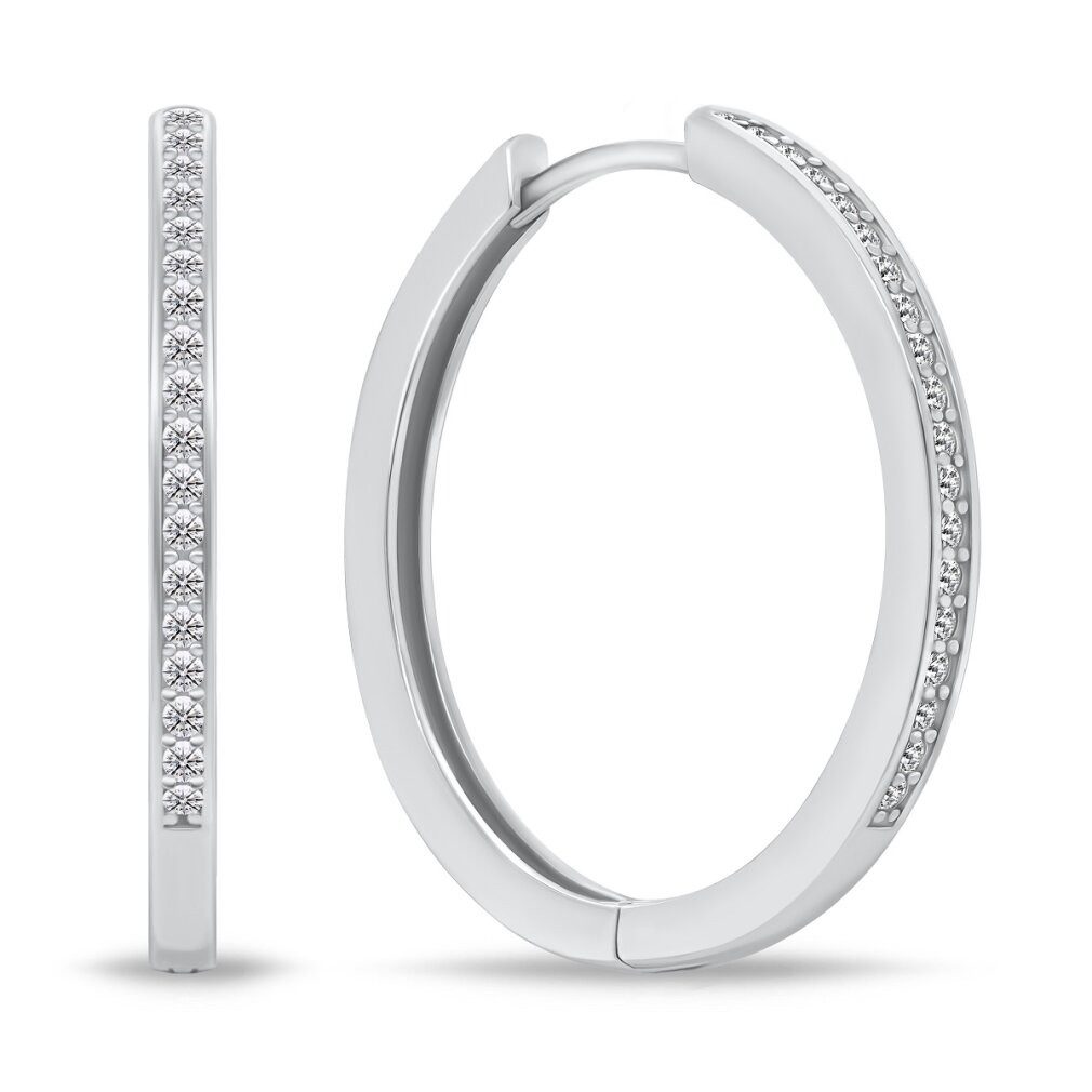 Brilio Silver Ohrring-Set Charmante runde Ohrringe aus Silber PE048