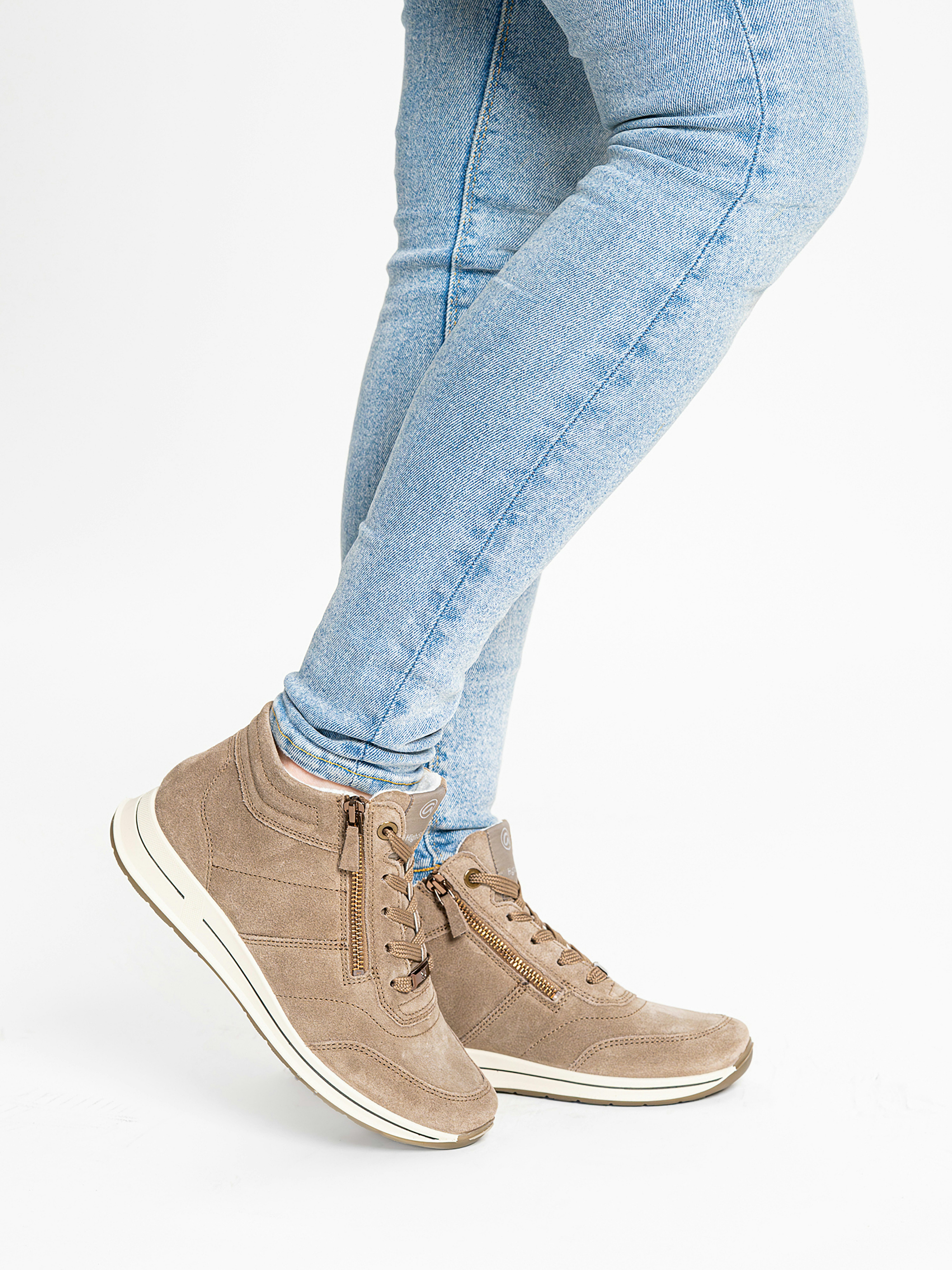 Ara OSAKA Schnürboots Herbstboots, mit beidseitigen Reißverschlüssen, H-Weite (sehr weit)