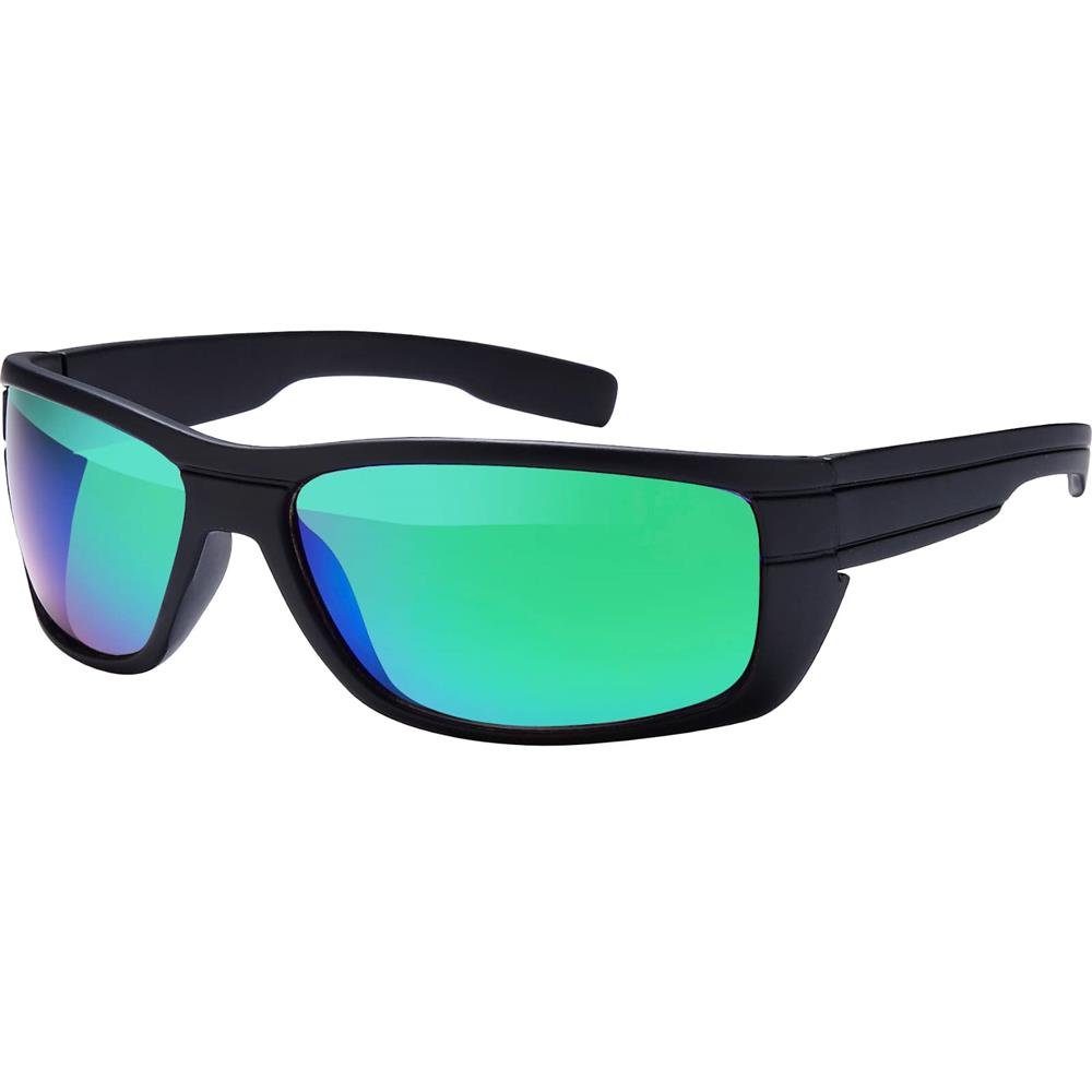 BEZLIT Eyewear Sonnenbrille Herren Sport Sonnen Brille Polarisiert Rechteckig (Packung, 1-St) mit polarisierten Linsen Rot