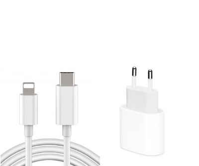 Ventarent »Ladeset USB C Ladekabel auf Lightning Kabel,100 cm lang, Adapter unterstützt Power Delivery für iPhone 13/13 Pro/12/12 Pro Max/11 Pro/X/XS/XR/8 Plus, für Typ-C Ladegeräte - Weiß« USB-Ladegerät (2,22 mA)