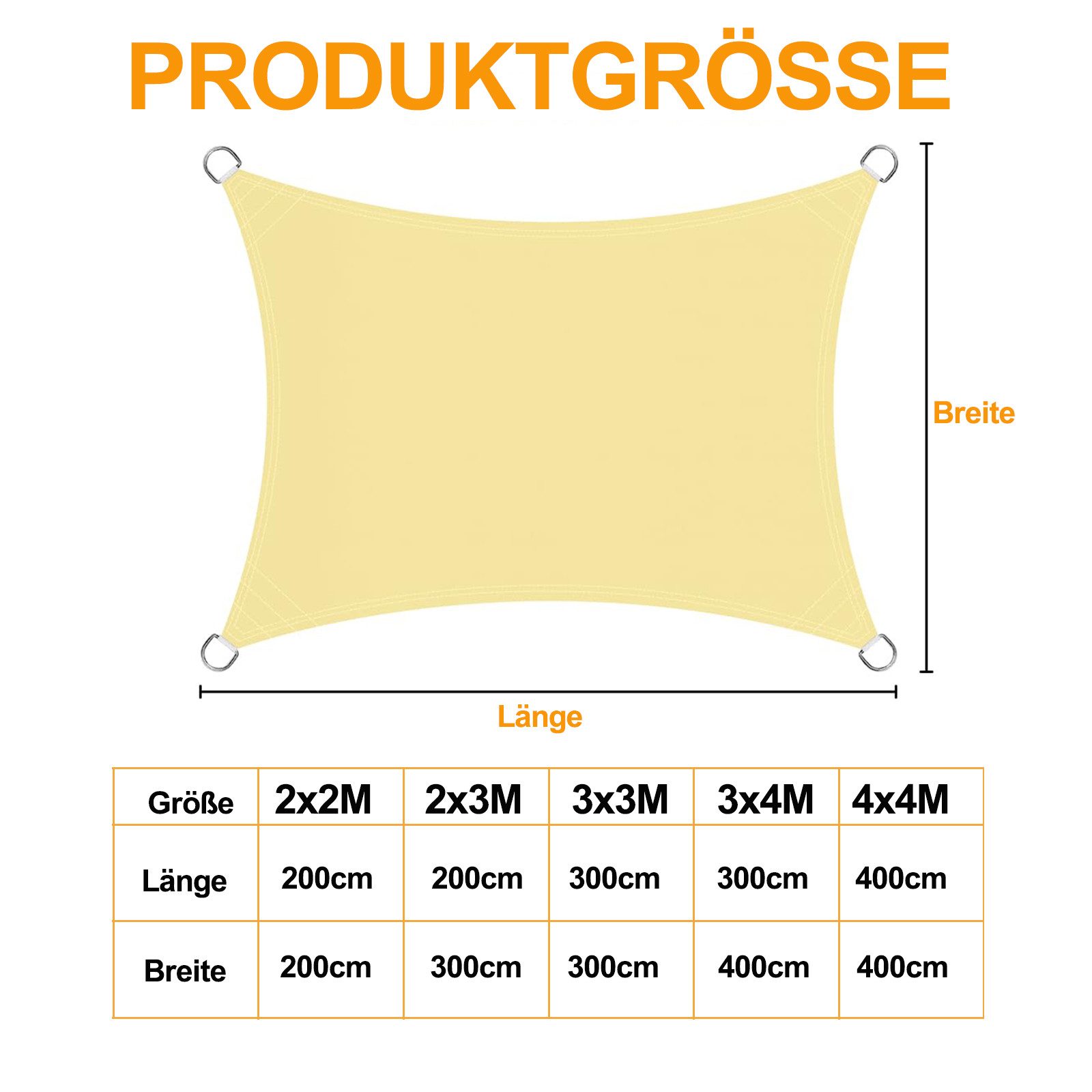 Sunicol Sonnensegel Wasserdicht Sonnensegel, mit UV Schutz, Rechteckig, Qua günstig online kaufen