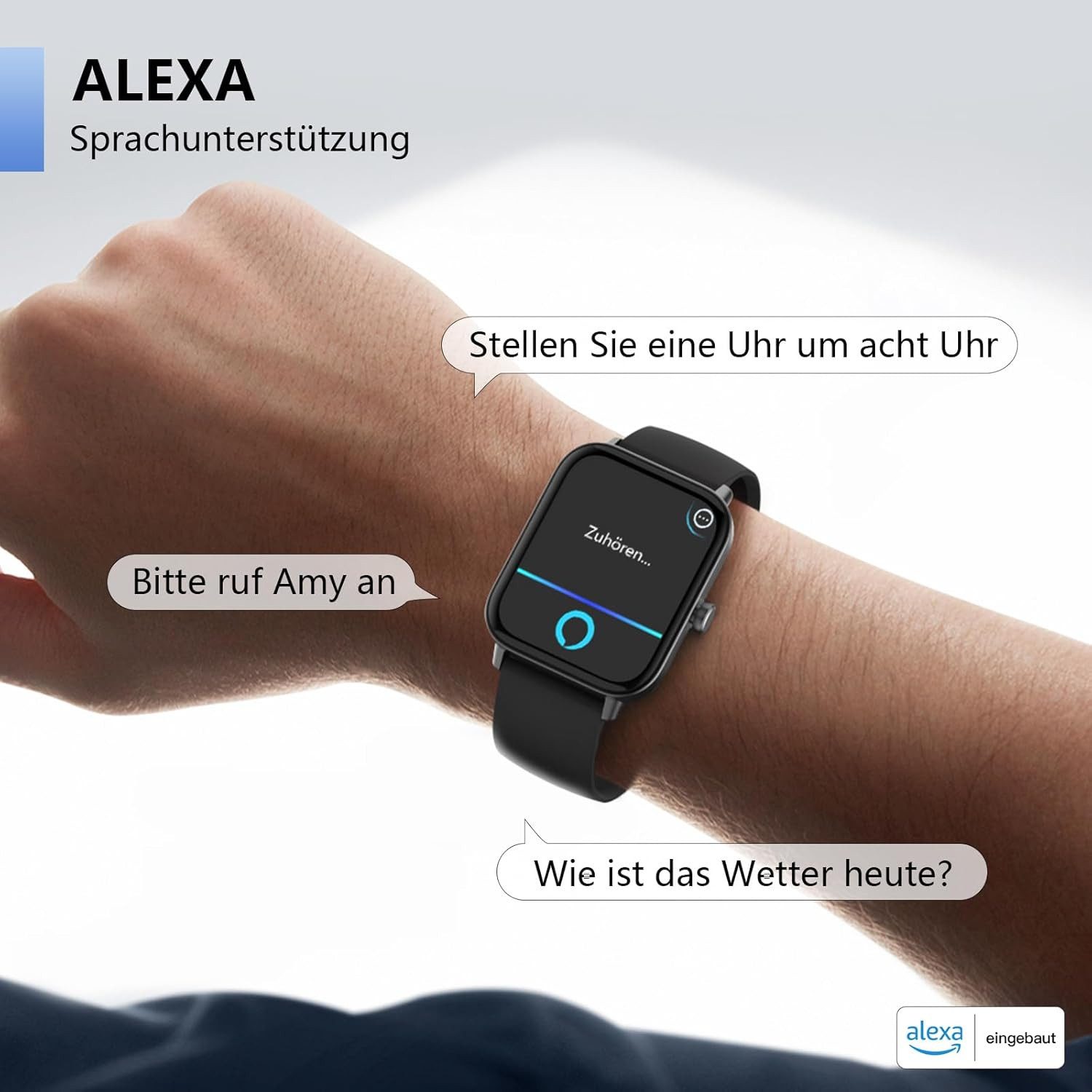 Woneligo IDW19 Smartwatch (android ios), Smartwatch Damen mit Bluetooth Telefon Fitness Tracker und Zyklus