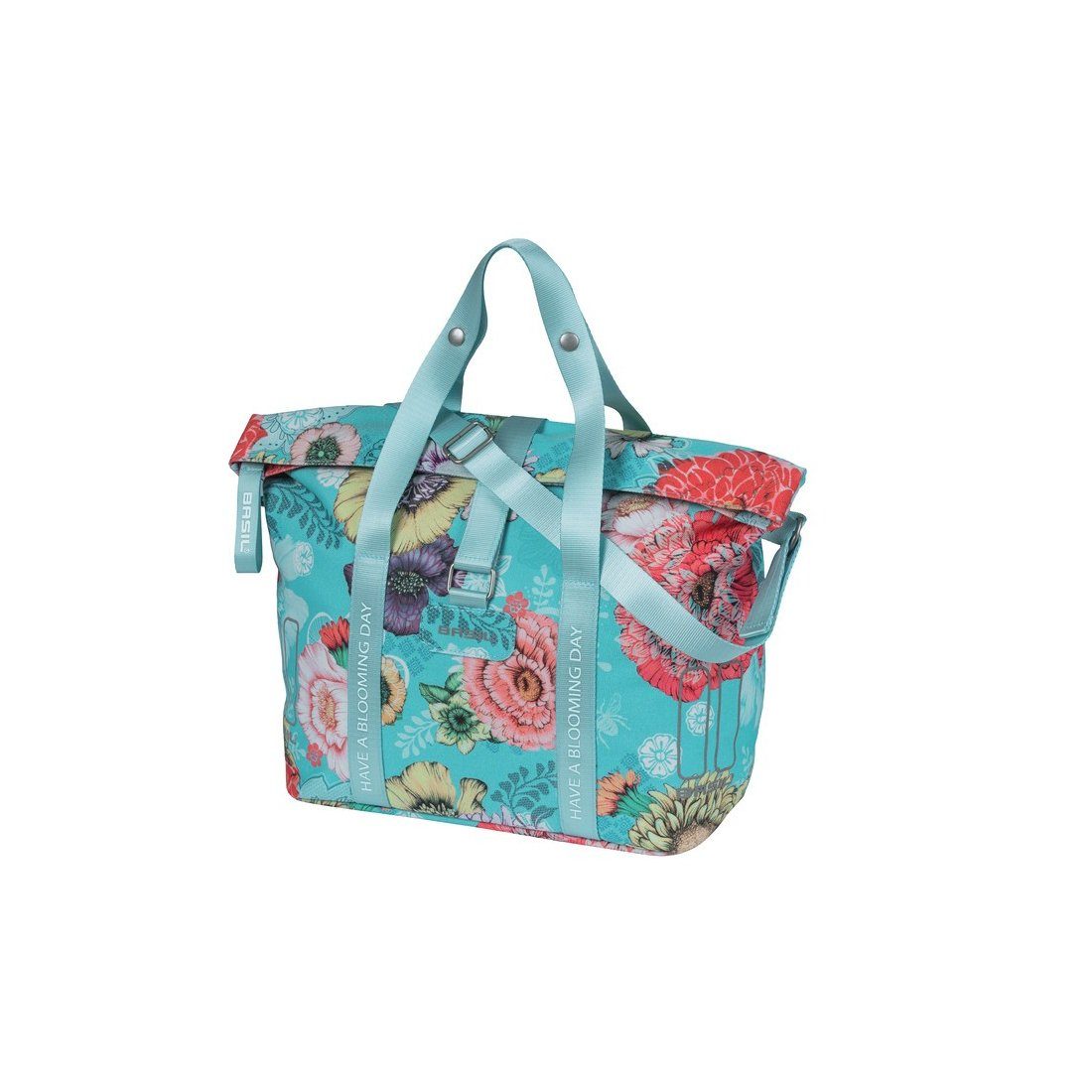 Fahrradkorb Handtasche Bloom Field KF Haken sky blue, 8-11ltr, 29x15x26cm
