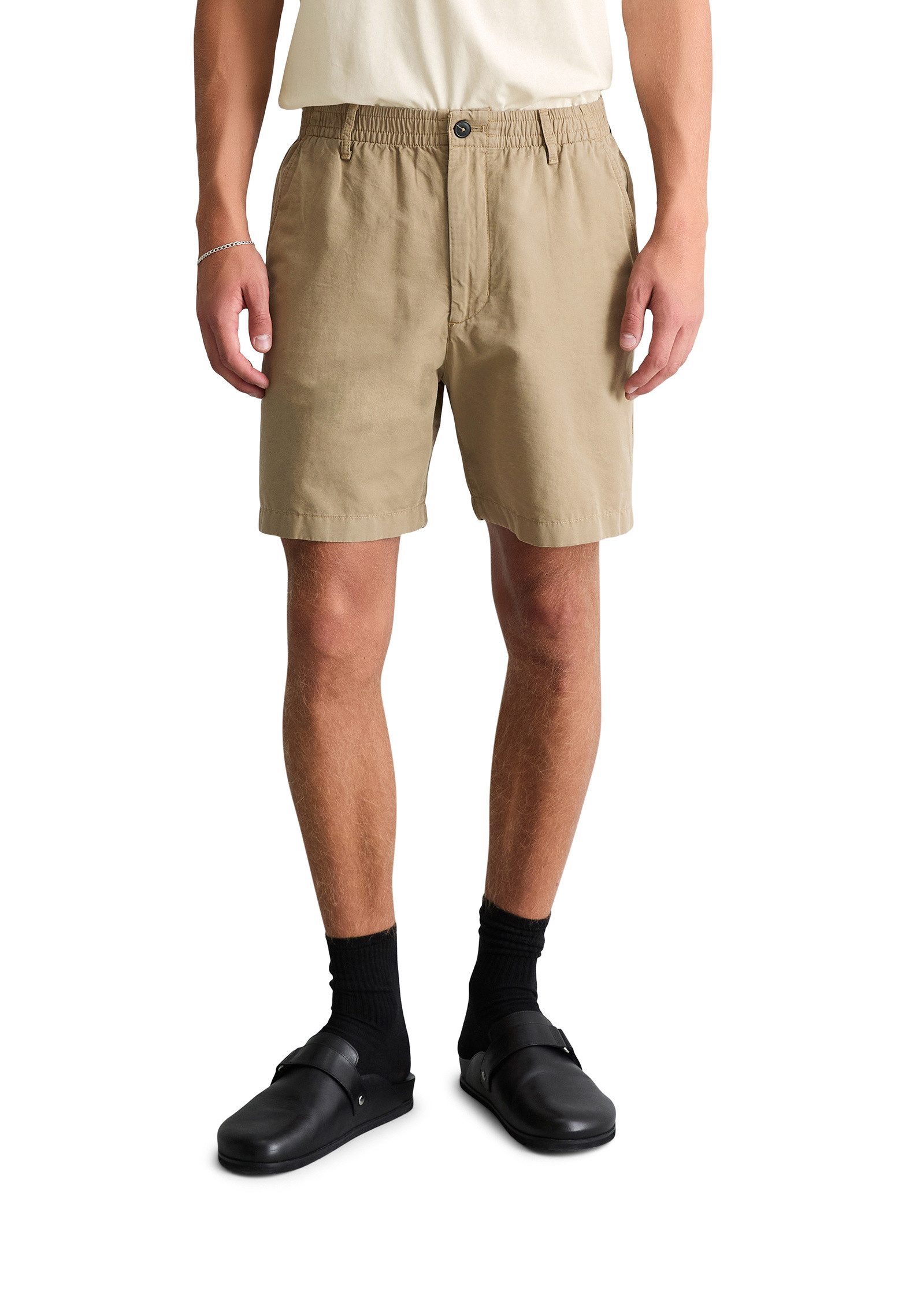 Marc O'Polo DENIM Shorts aus Bio-Baumwolle und Leinen