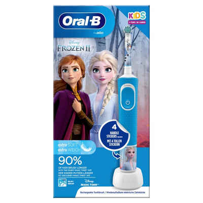 Oral B Elektrische Kinderzahnbürste Vitality 100 Kids Plus Frozen Hbo - Elektrische Zahnbürste - blau