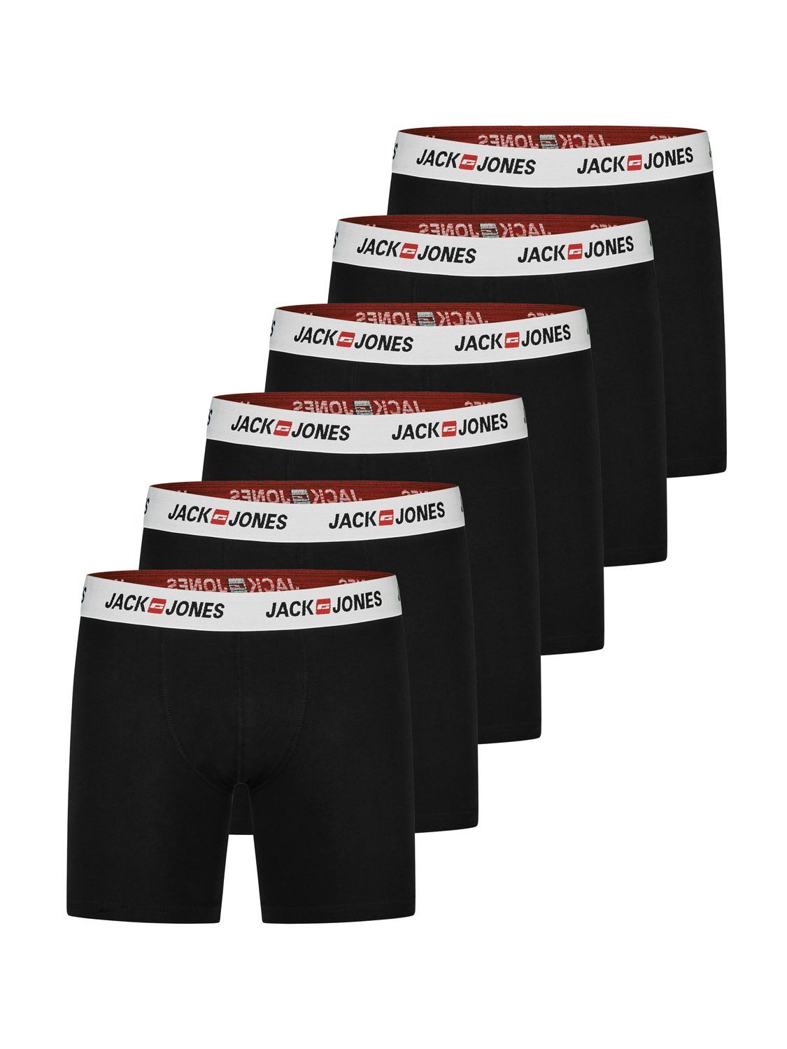 Jack & Jones Boxershorts Herren Retroshorts JACCORP 6er Pack Regular Fit (V günstig online kaufen