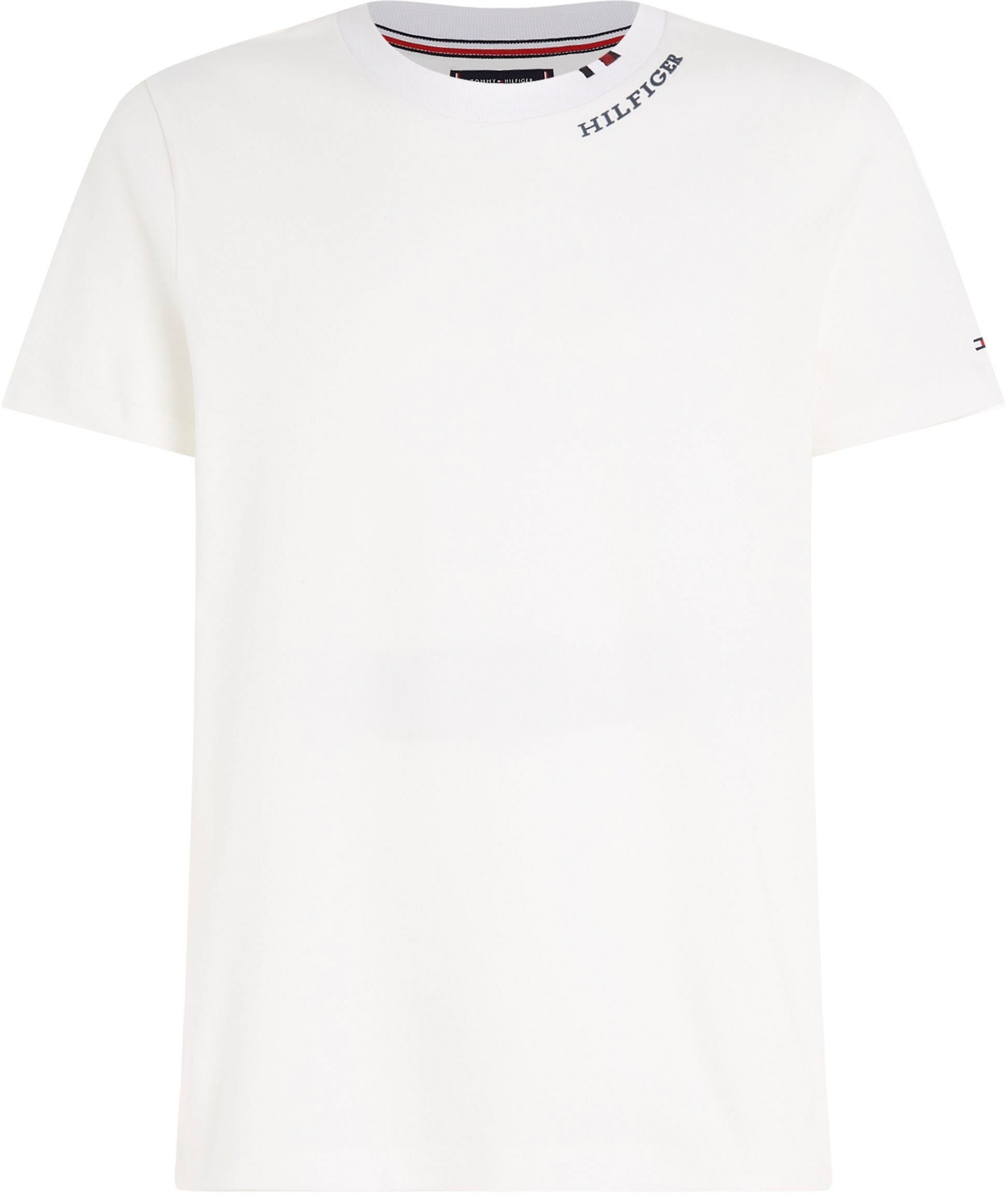 Tommy Hilfiger T-Shirt NECKLINE White PIQUE TEE RWB