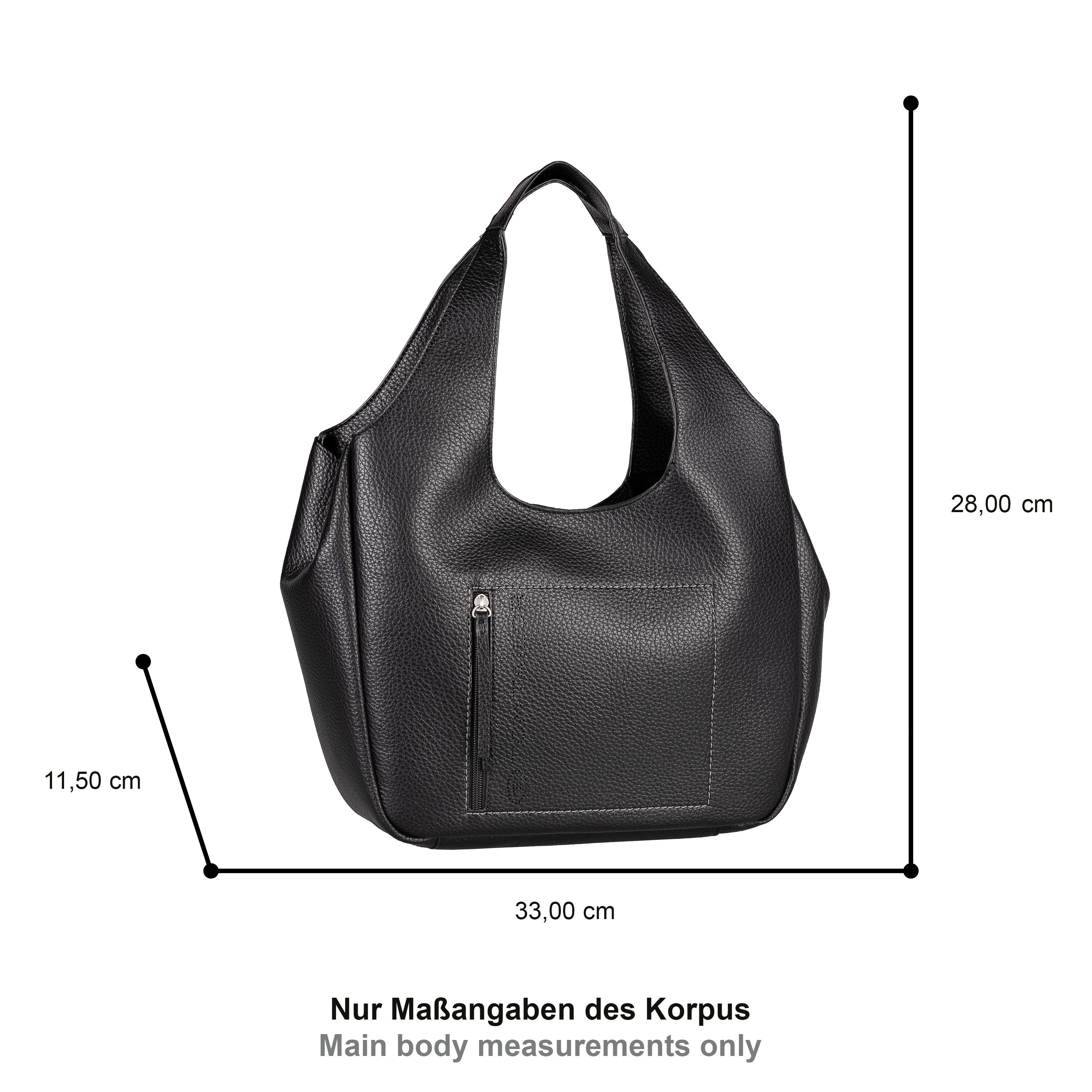 TOM TAILOR Shopper Analisa, klare Shapes und Logo-Lochmuster für einen modernen Look mit Charakter