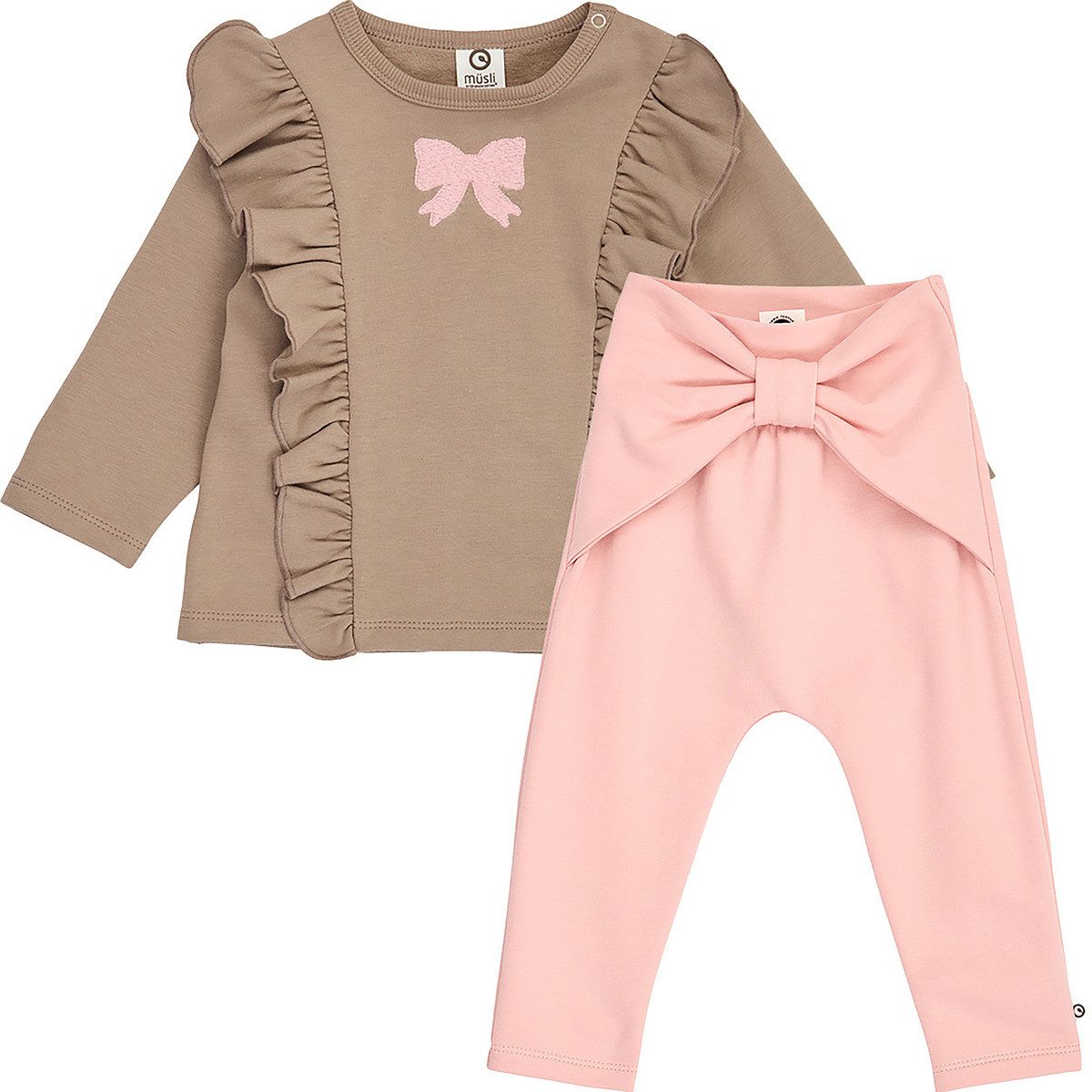 Müsli Langarmshirt & Hose 1512124300 Mädchen (1-tlg) Kinder Outfit, Zweiteiler, Shirt, Langarmshirt, Hose