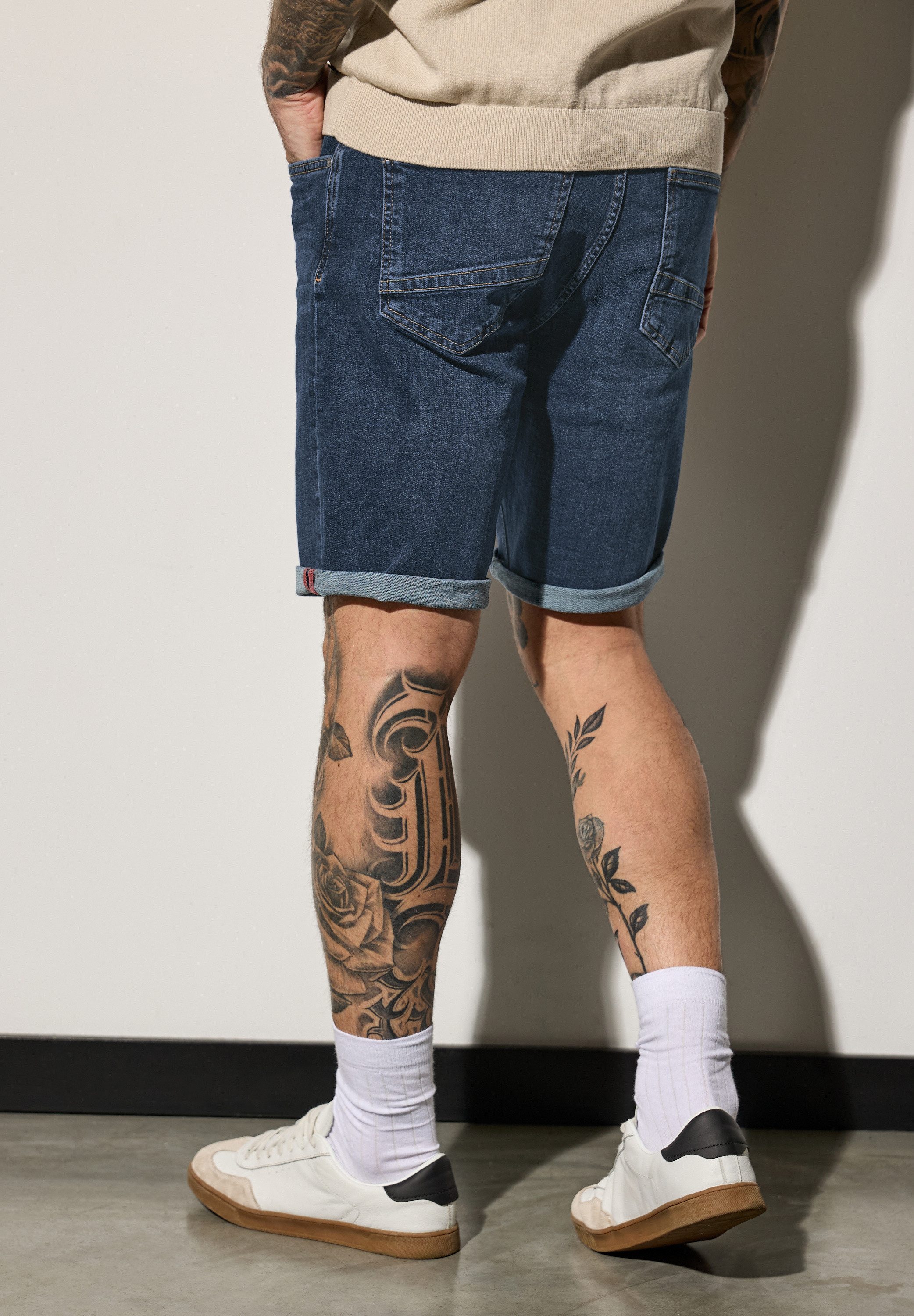 STREET ONE MEN Bermudas aus Baumwolle günstig online kaufen