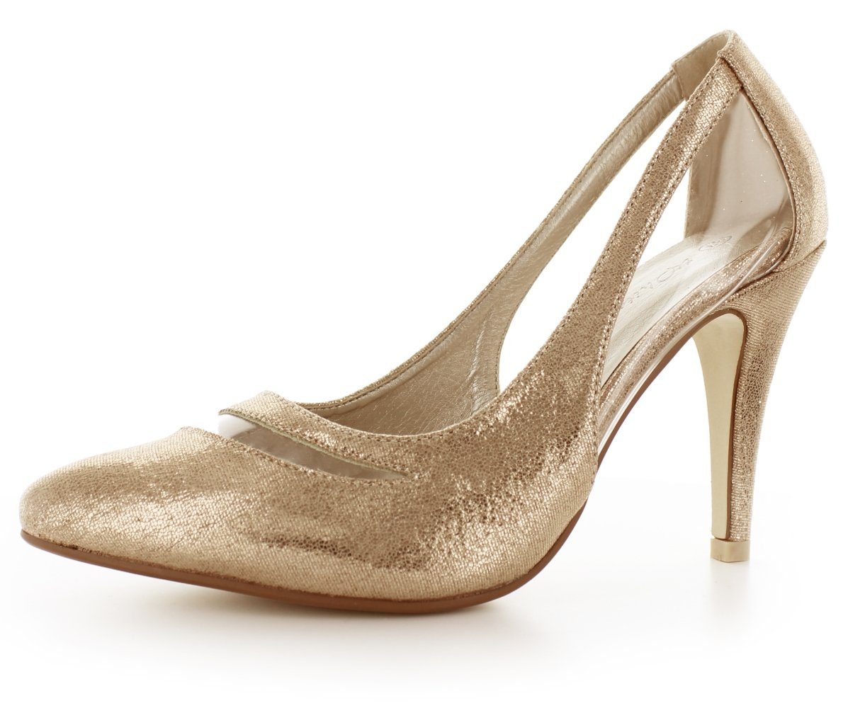 White Lady 818 Metallic Cut-Out-Pumps Pumps