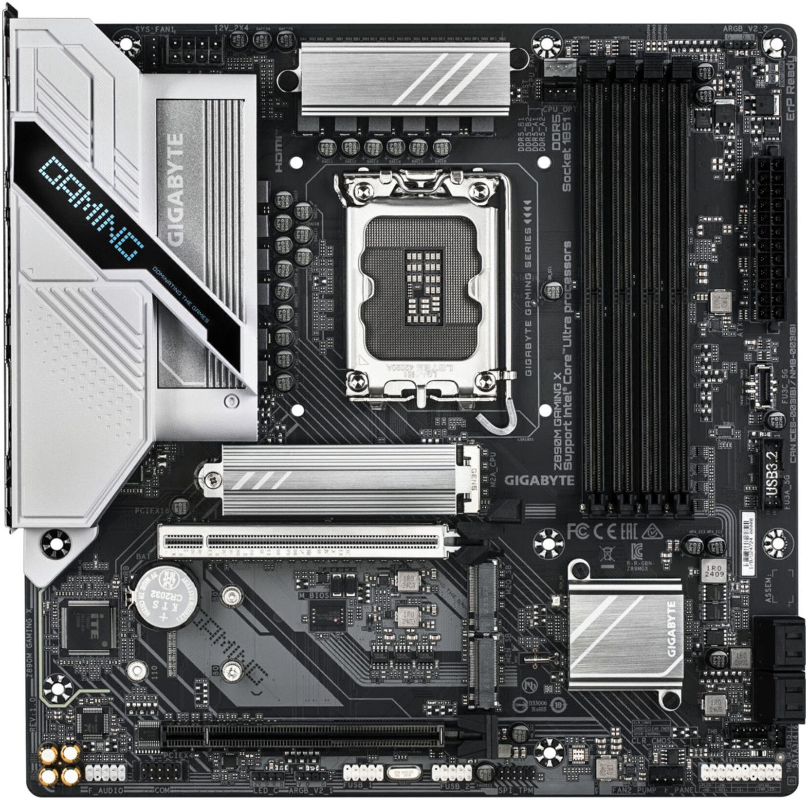 Gigabyte Z890M GAMING X Mainboard - Unterstützt Intel Core Ultra Mainboard