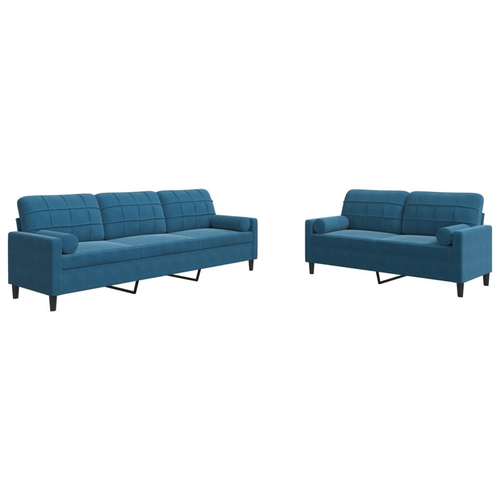 vidaXL Sofa 2-tlg. Sofagarnitur mit Kissen günstig online kaufen